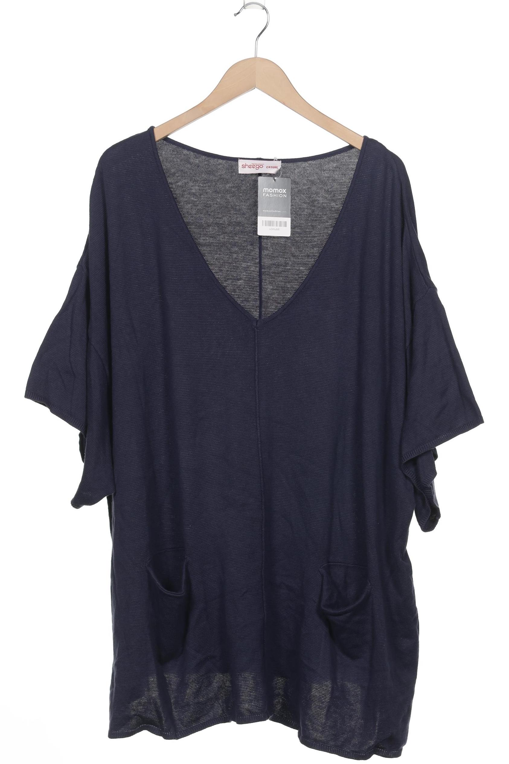 

sheego Damen Pullover, marineblau, Gr. 52