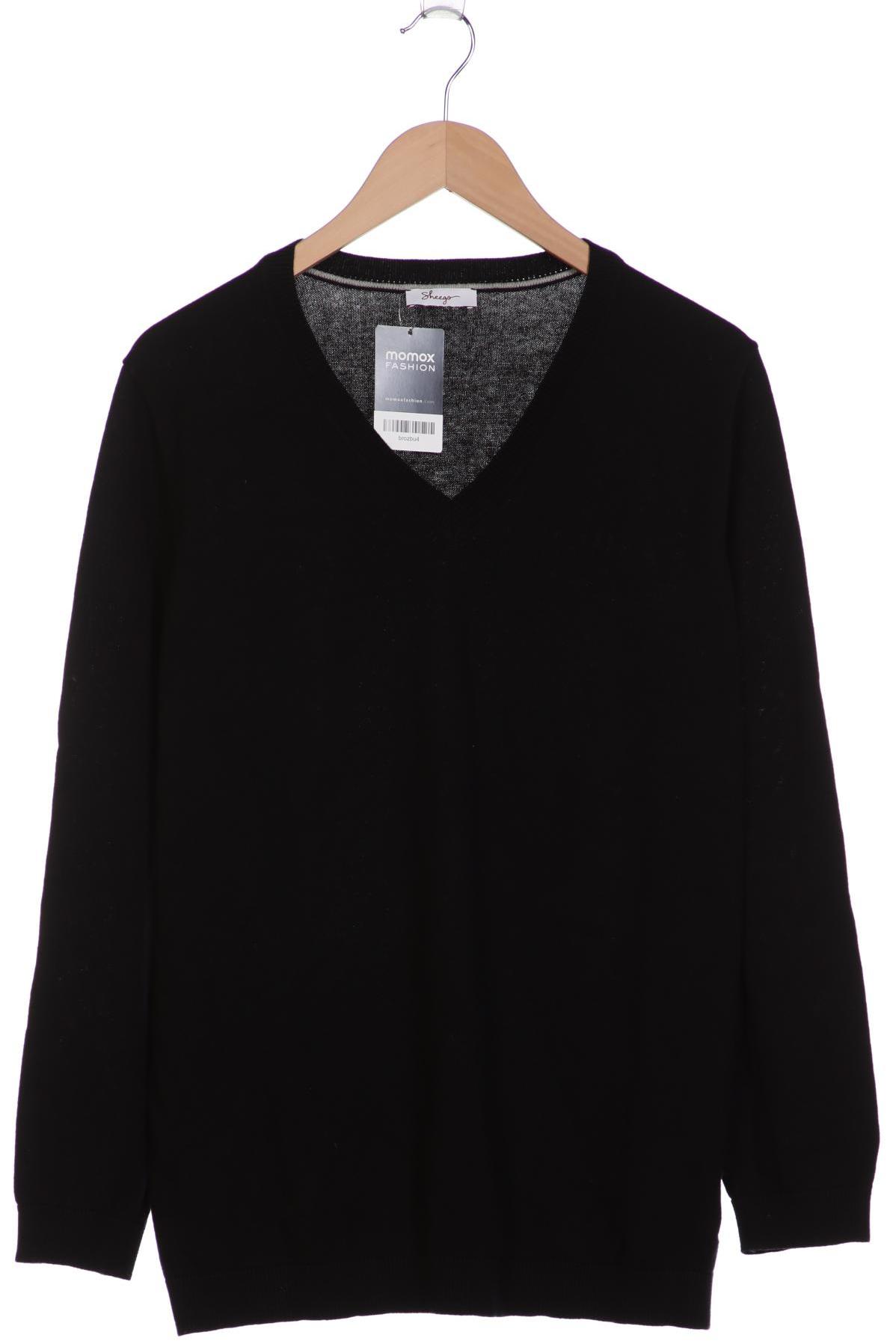 

sheego Damen Pullover, schwarz, Gr. 48