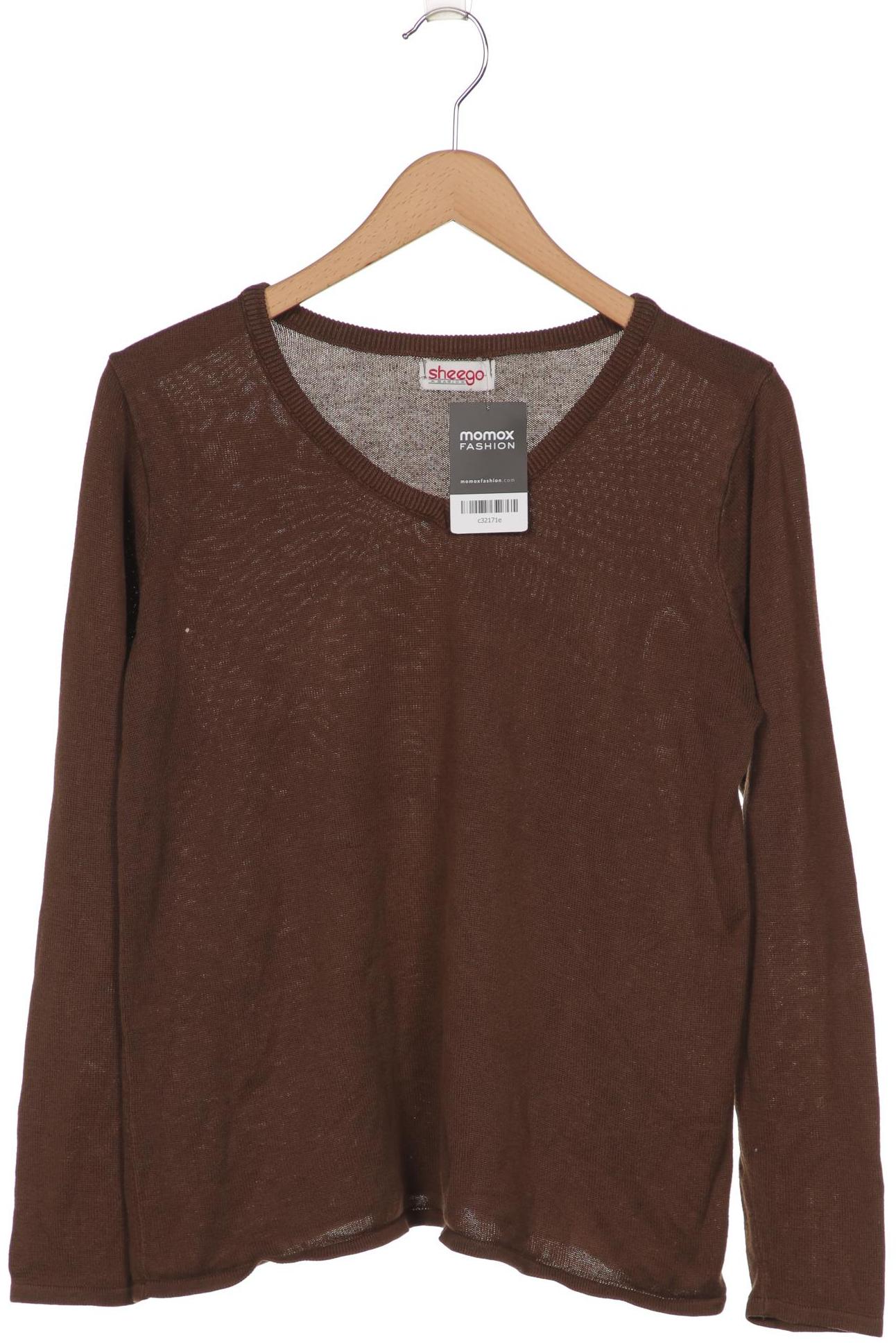 

sheego Damen Pullover, braun, Gr. 40