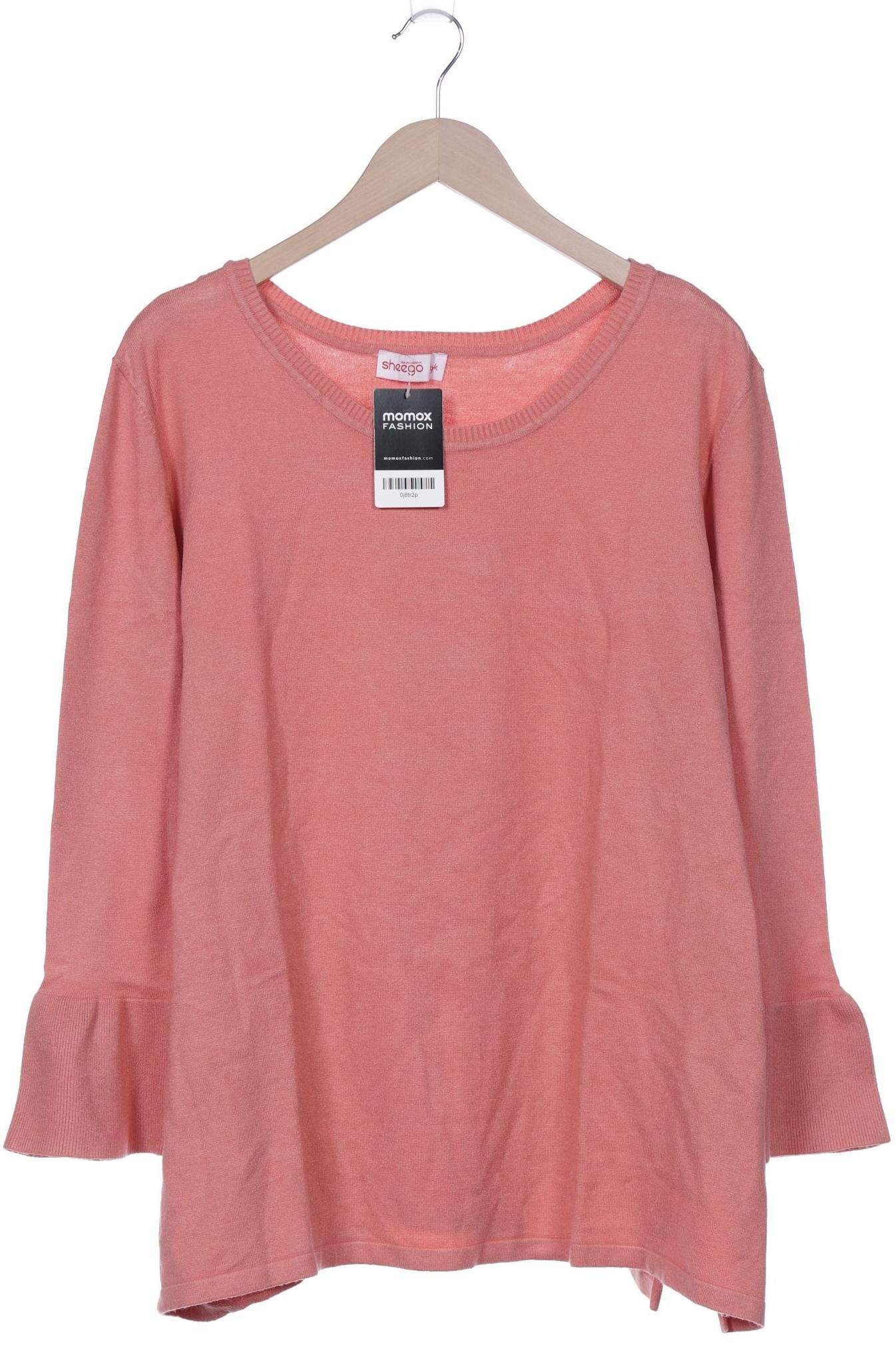 

sheego Damen Pullover, orange, Gr. 52