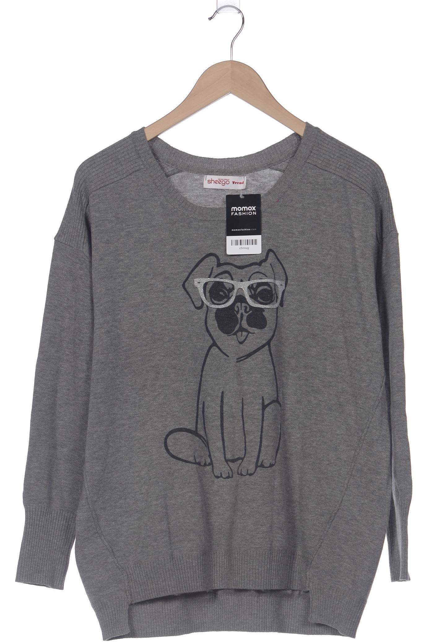 

sheego Damen Pullover, grau, Gr. 40