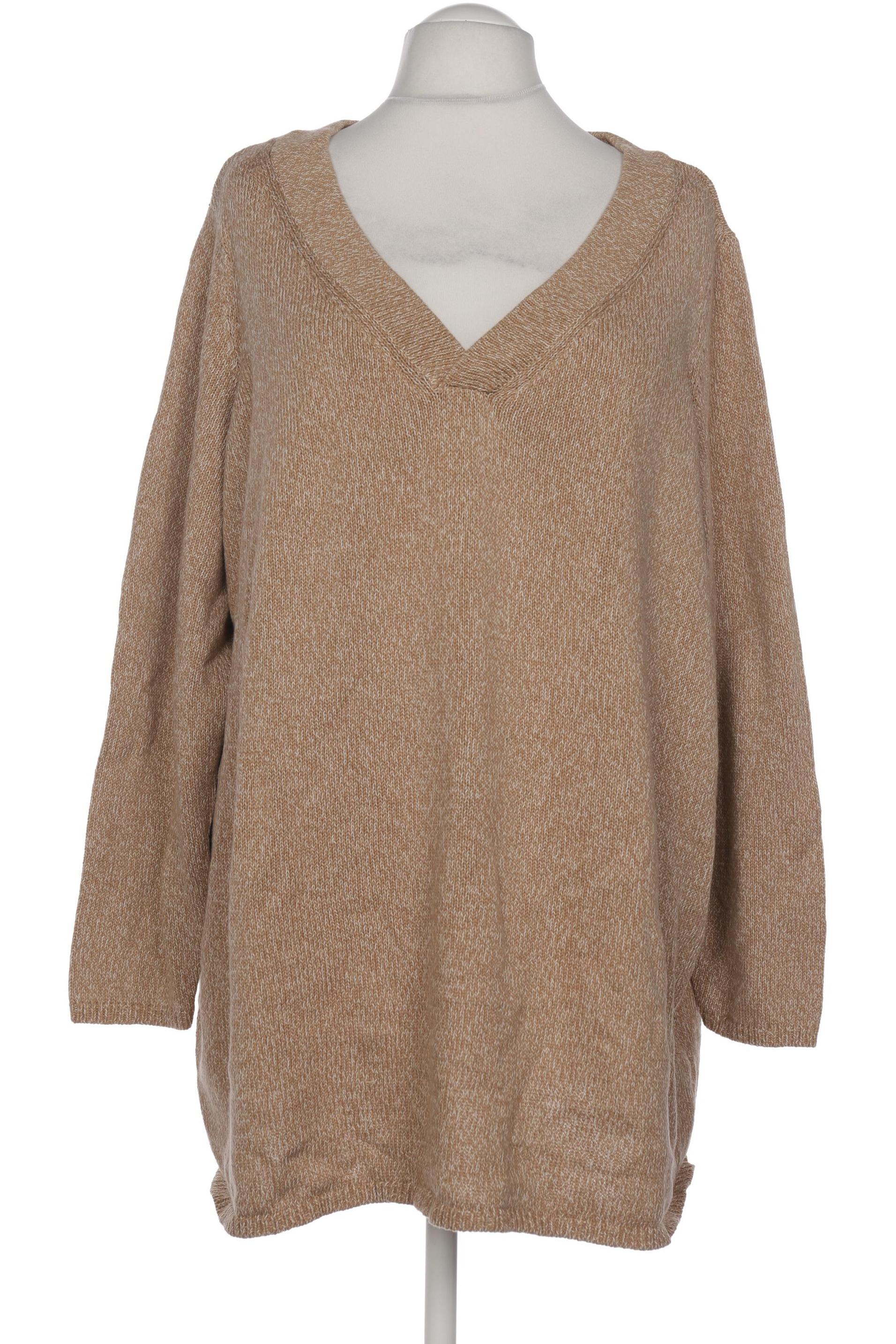 

sheego Damen Pullover, beige, Gr. 56
