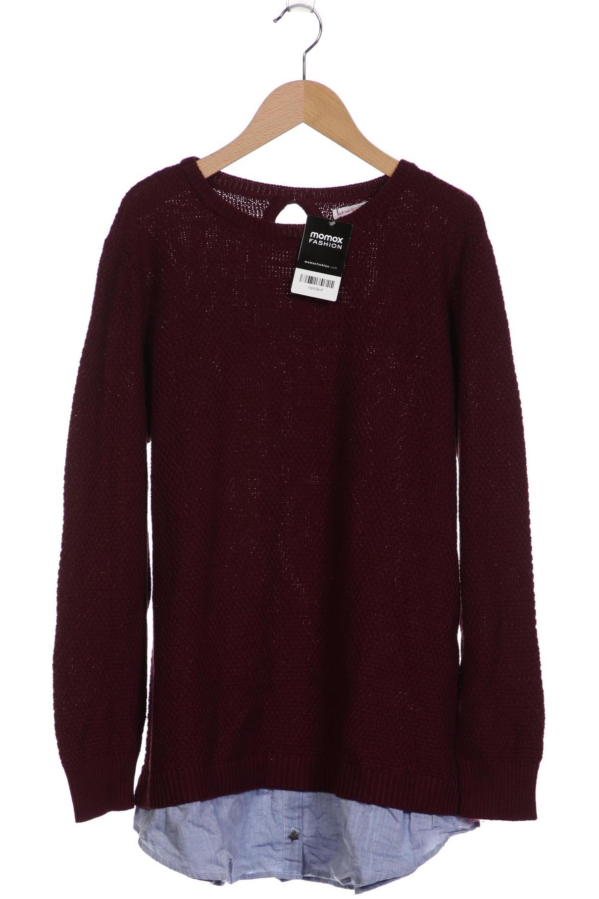 

sheego Damen Pullover, bordeaux, Gr. 44
