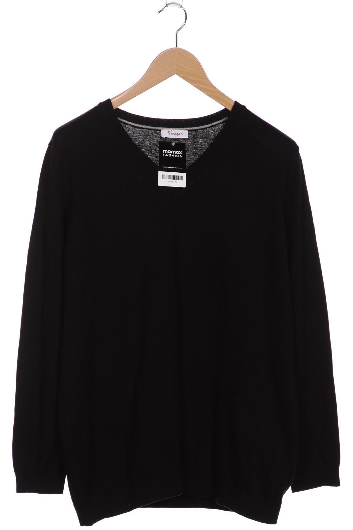 

sheego Damen Pullover, schwarz, Gr. 48