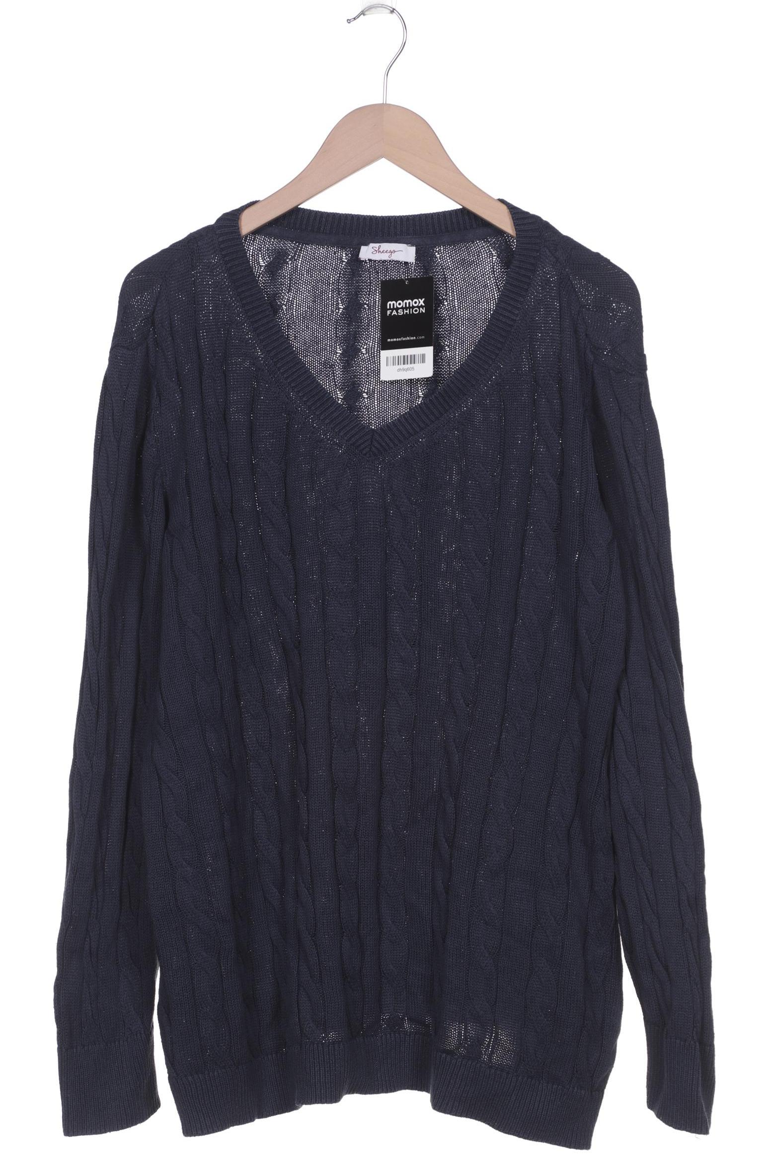 

sheego Damen Pullover, marineblau