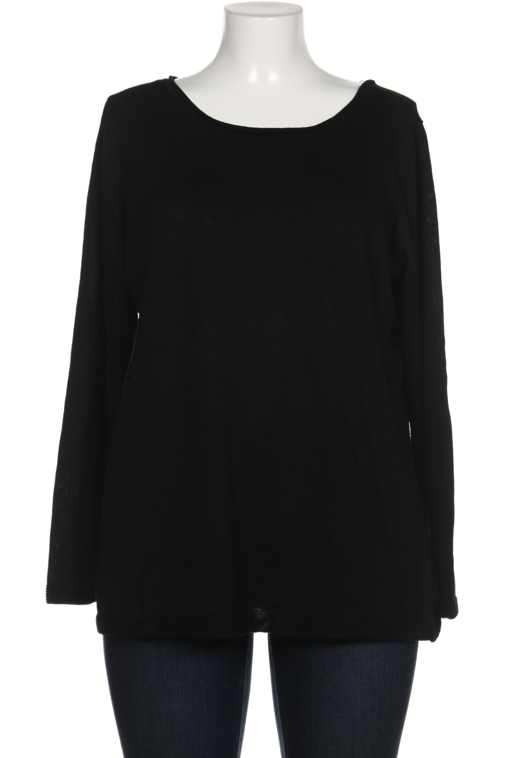 

sheego Damen Pullover, schwarz