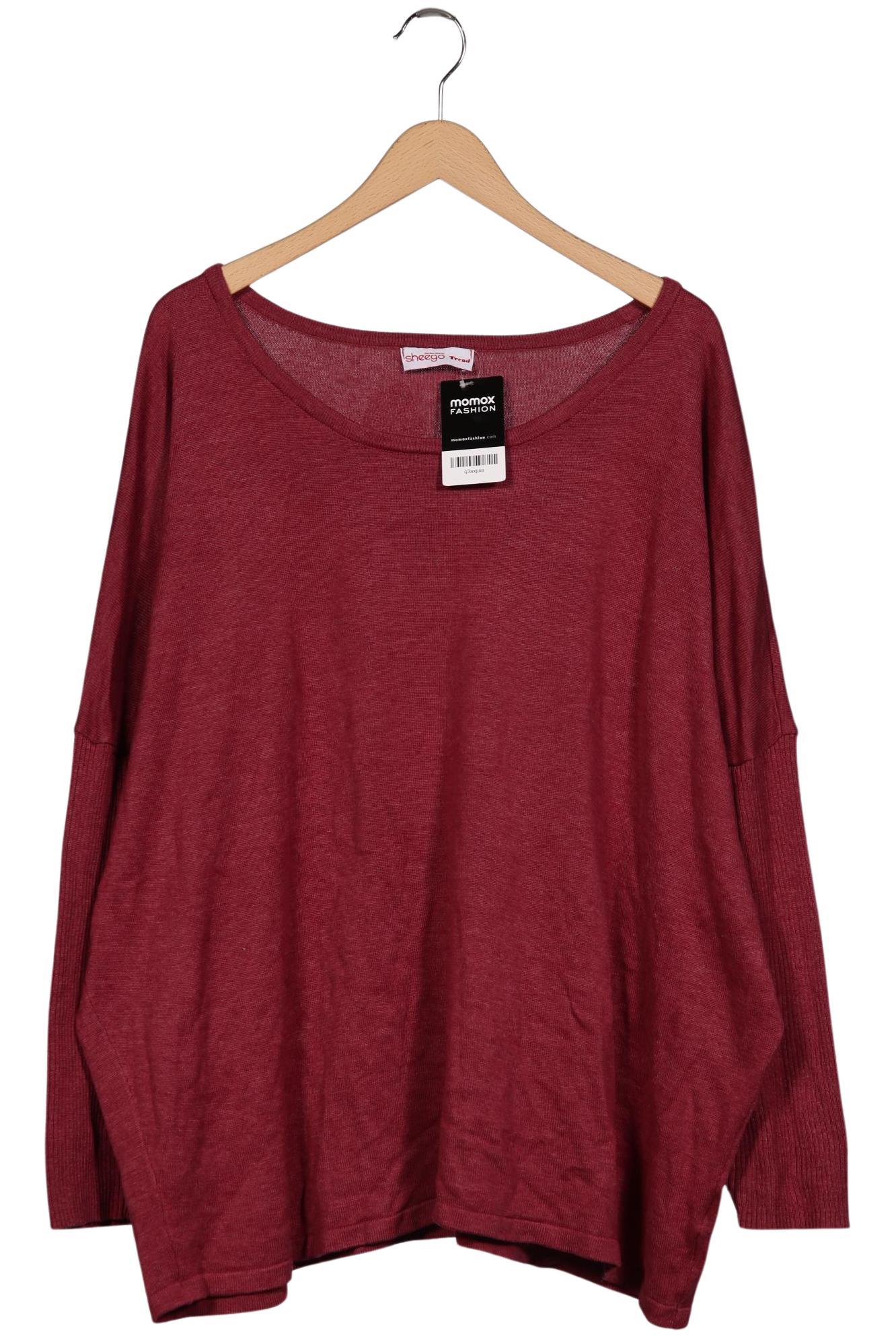 

sheego Damen Pullover, bordeaux, Gr. 44