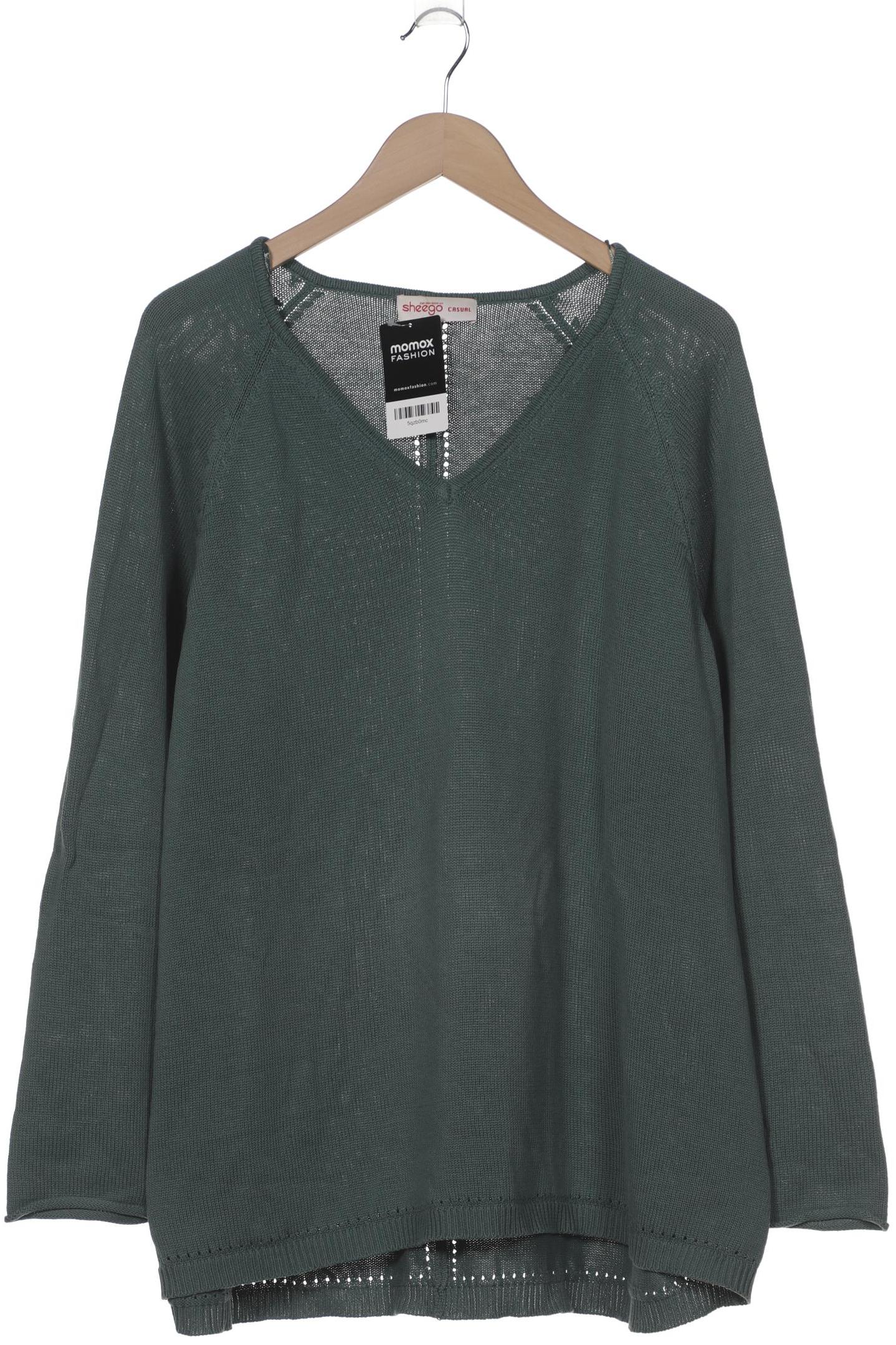 

sheego Damen Pullover, türkis, Gr. 48