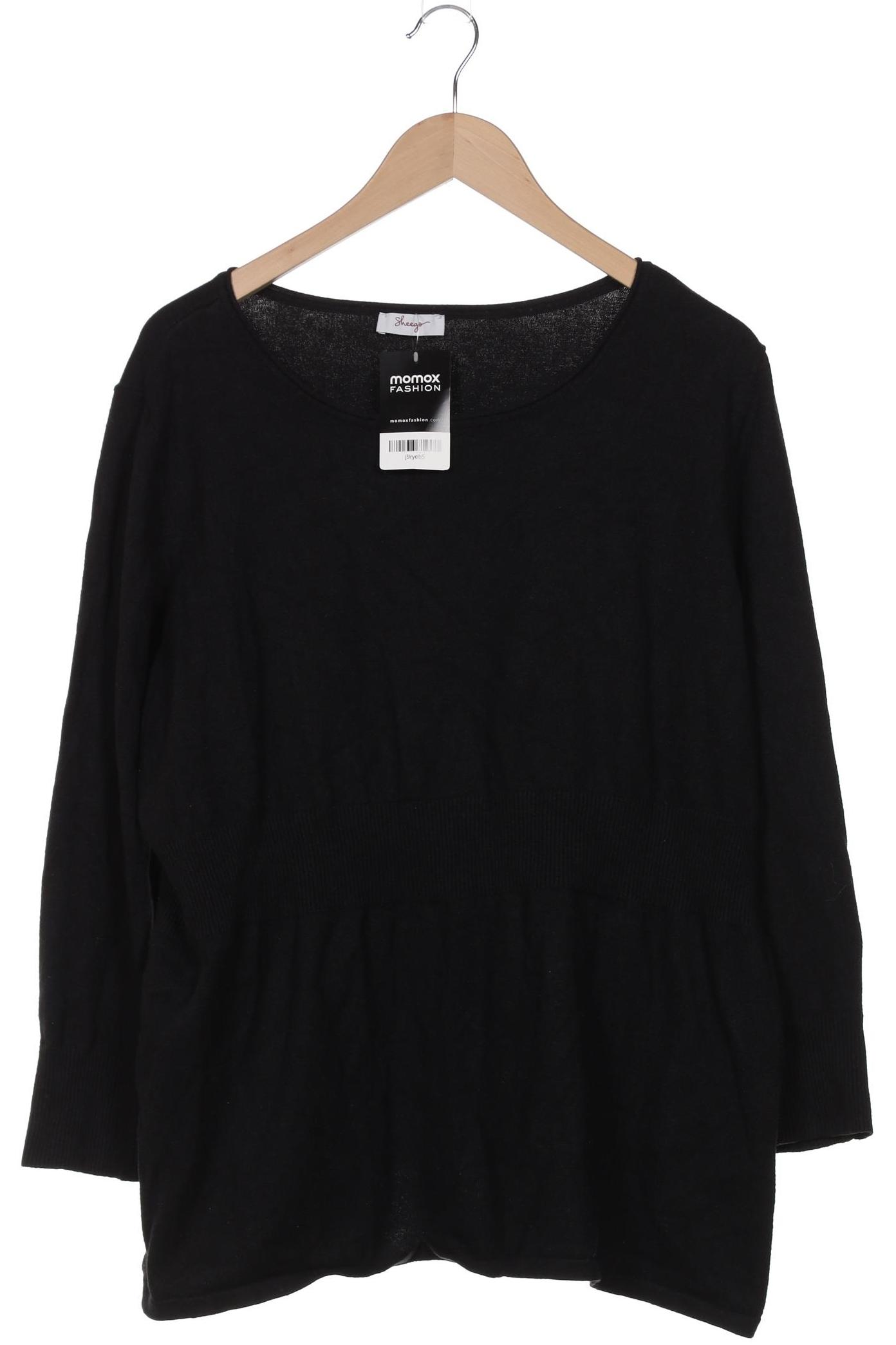 

sheego Damen Pullover, schwarz, Gr. 52