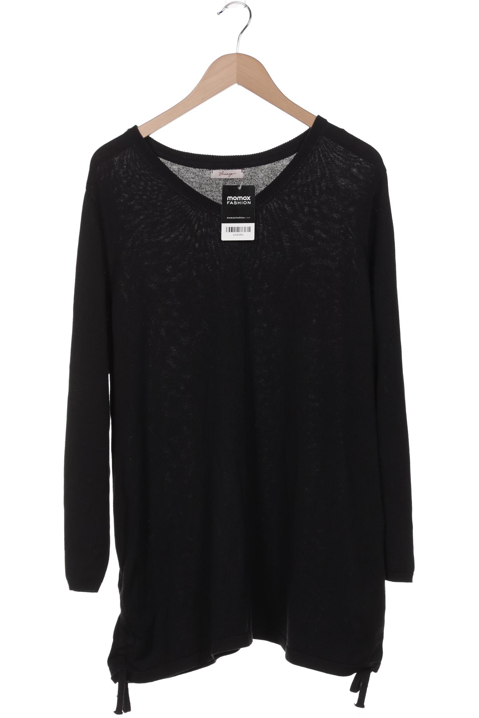 

sheego Damen Pullover, schwarz, Gr. 44