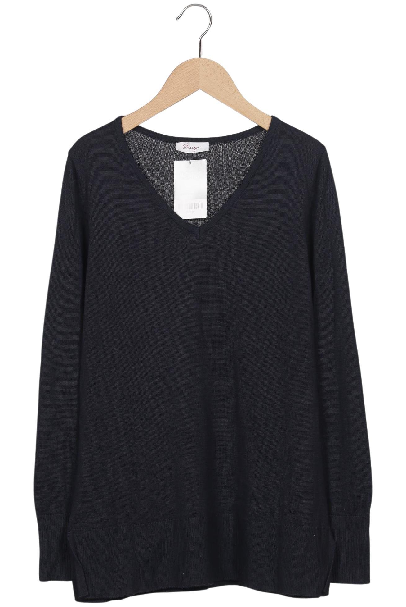 

sheego Damen Pullover, marineblau, Gr. 44