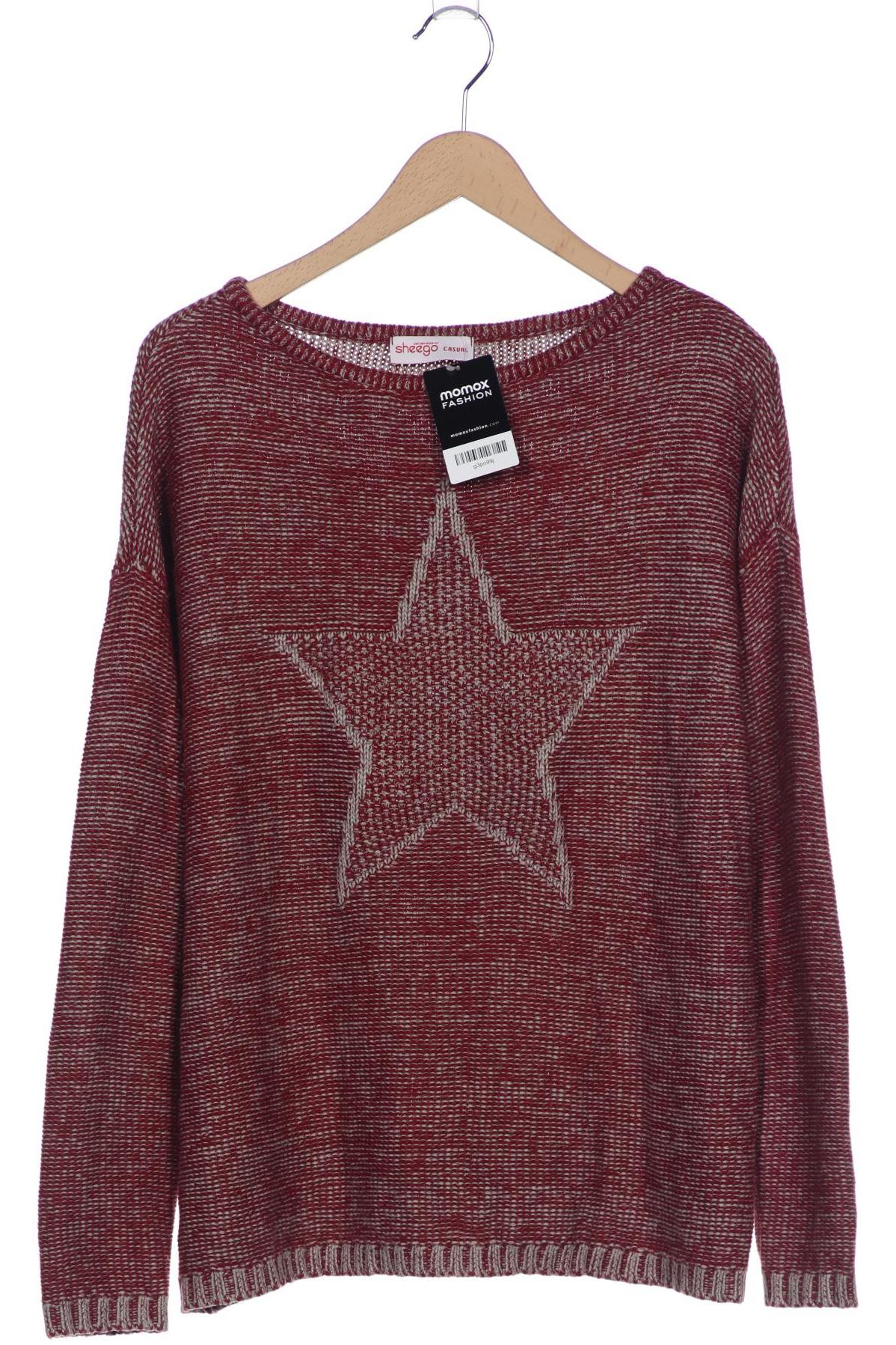 

sheego Damen Pullover, rot, Gr. 40