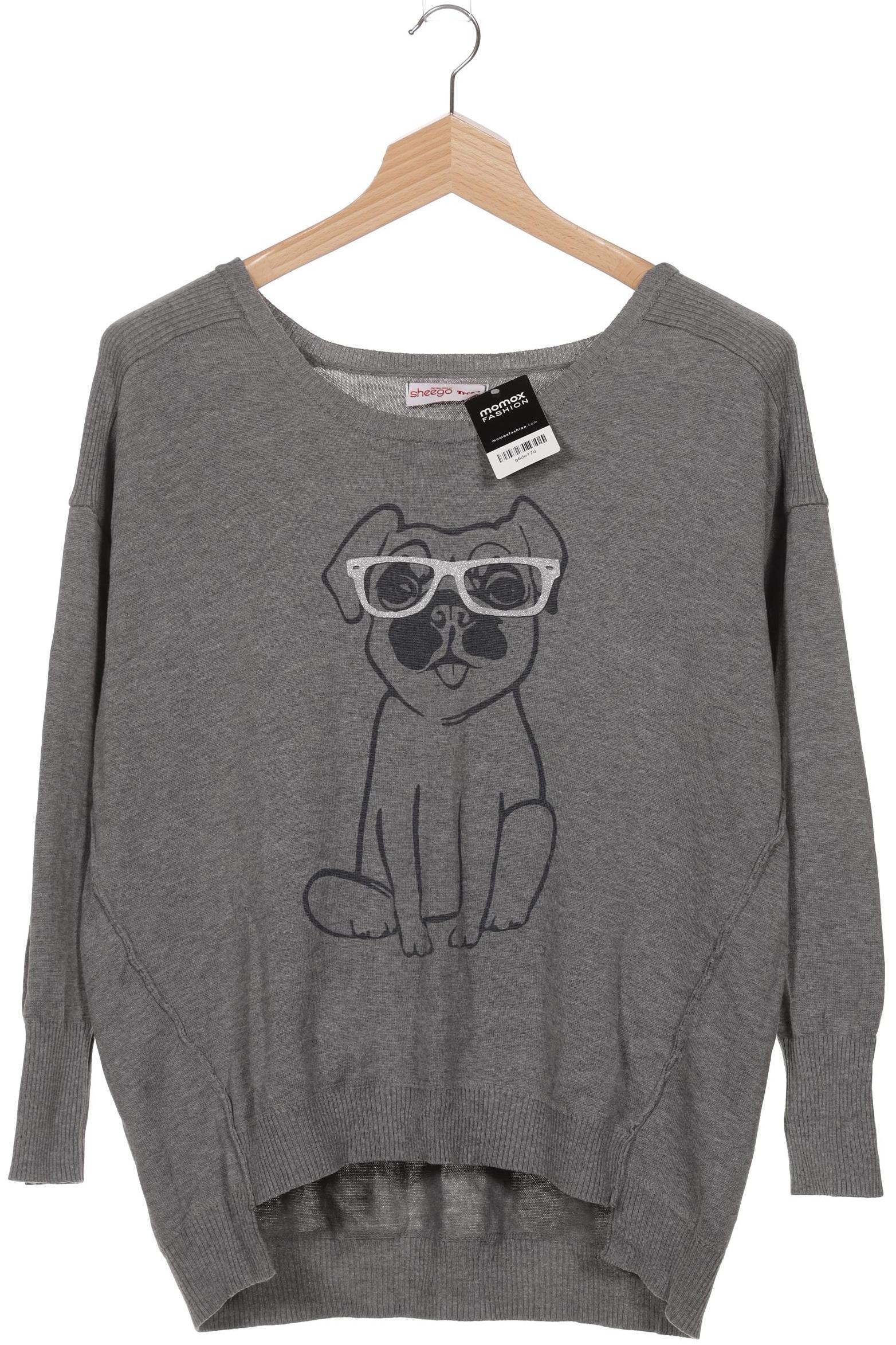 

sheego Damen Pullover, grau, Gr. 44
