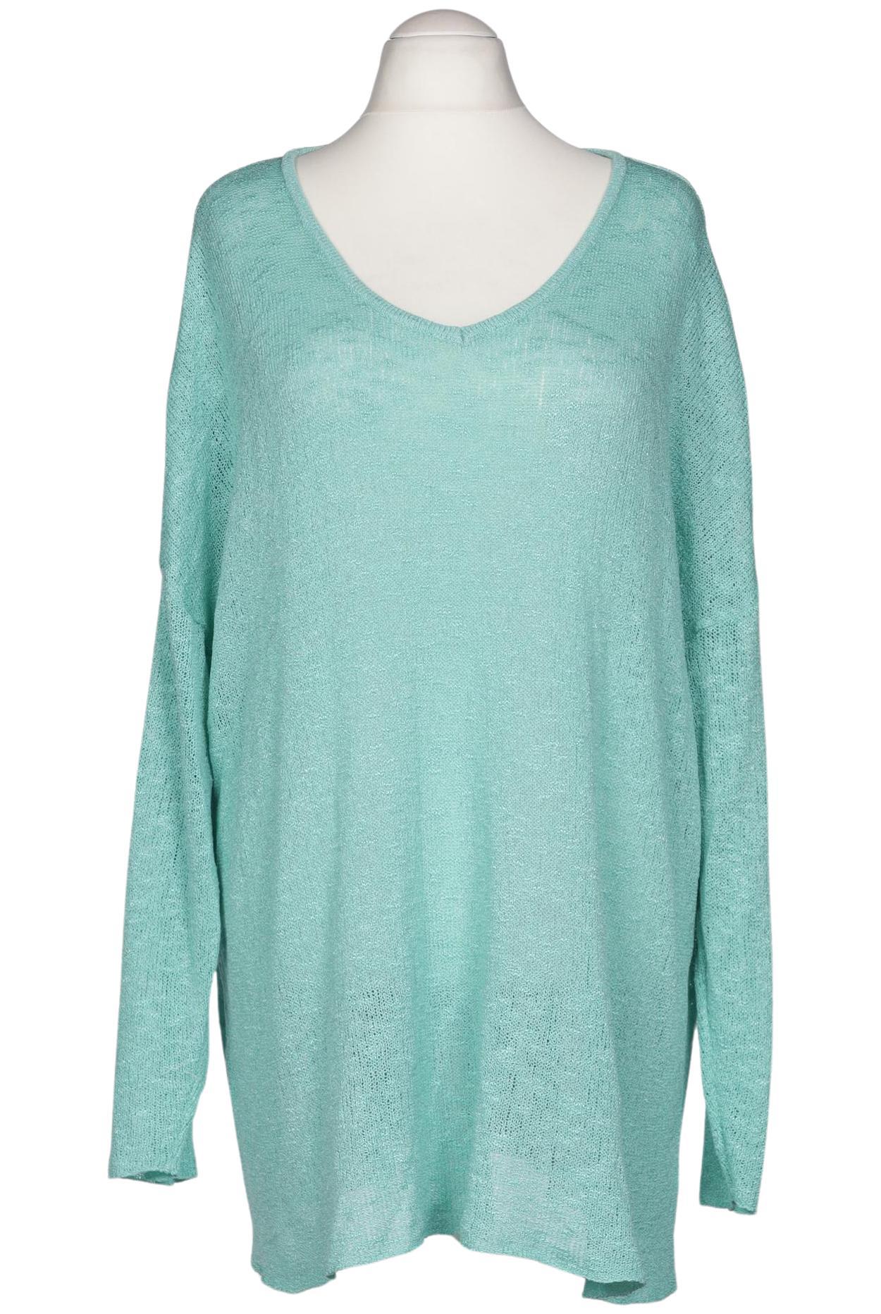 

sheego Damen Pullover, türkis, Gr. 56