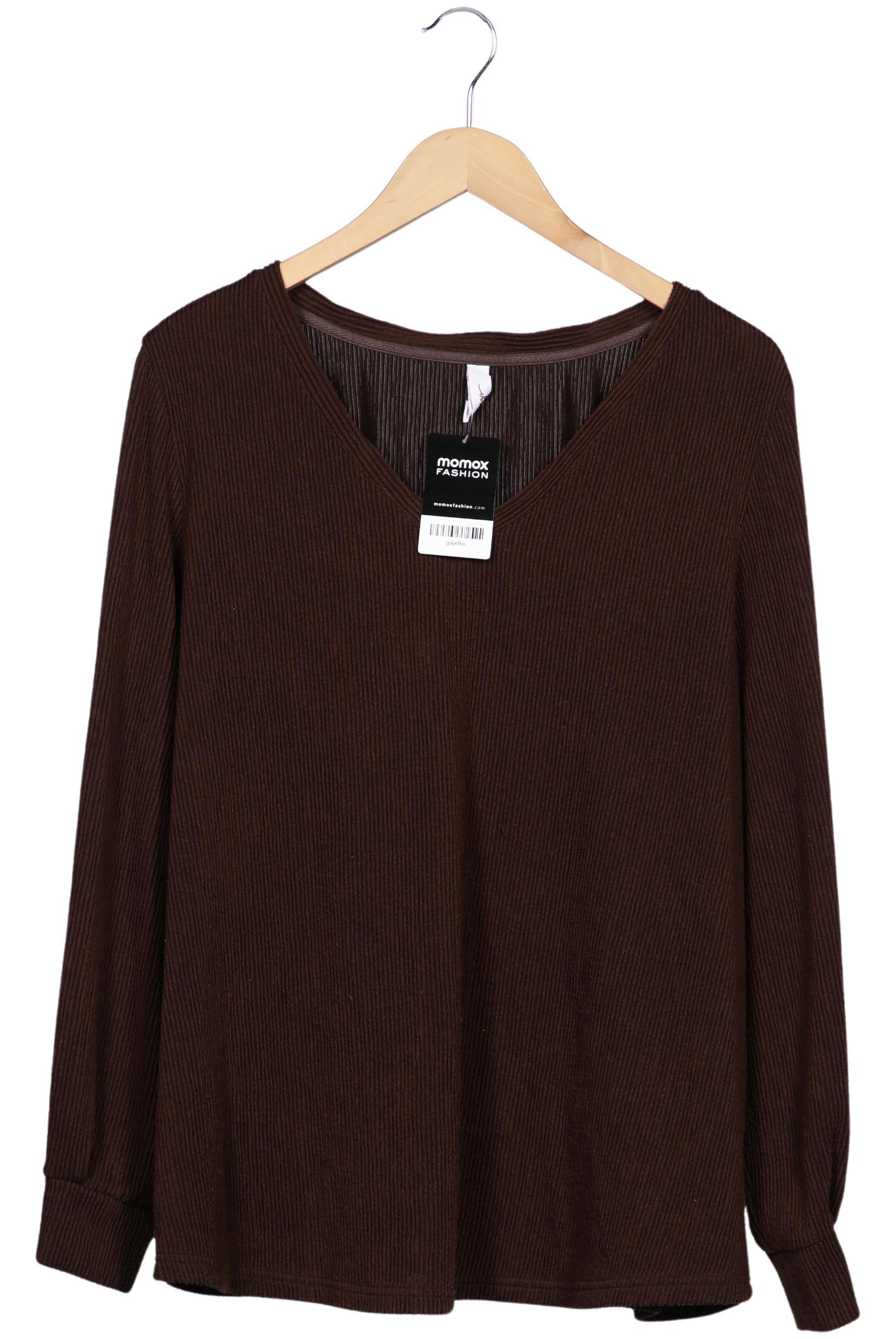 

sheego Damen Pullover, braun, Gr. 48