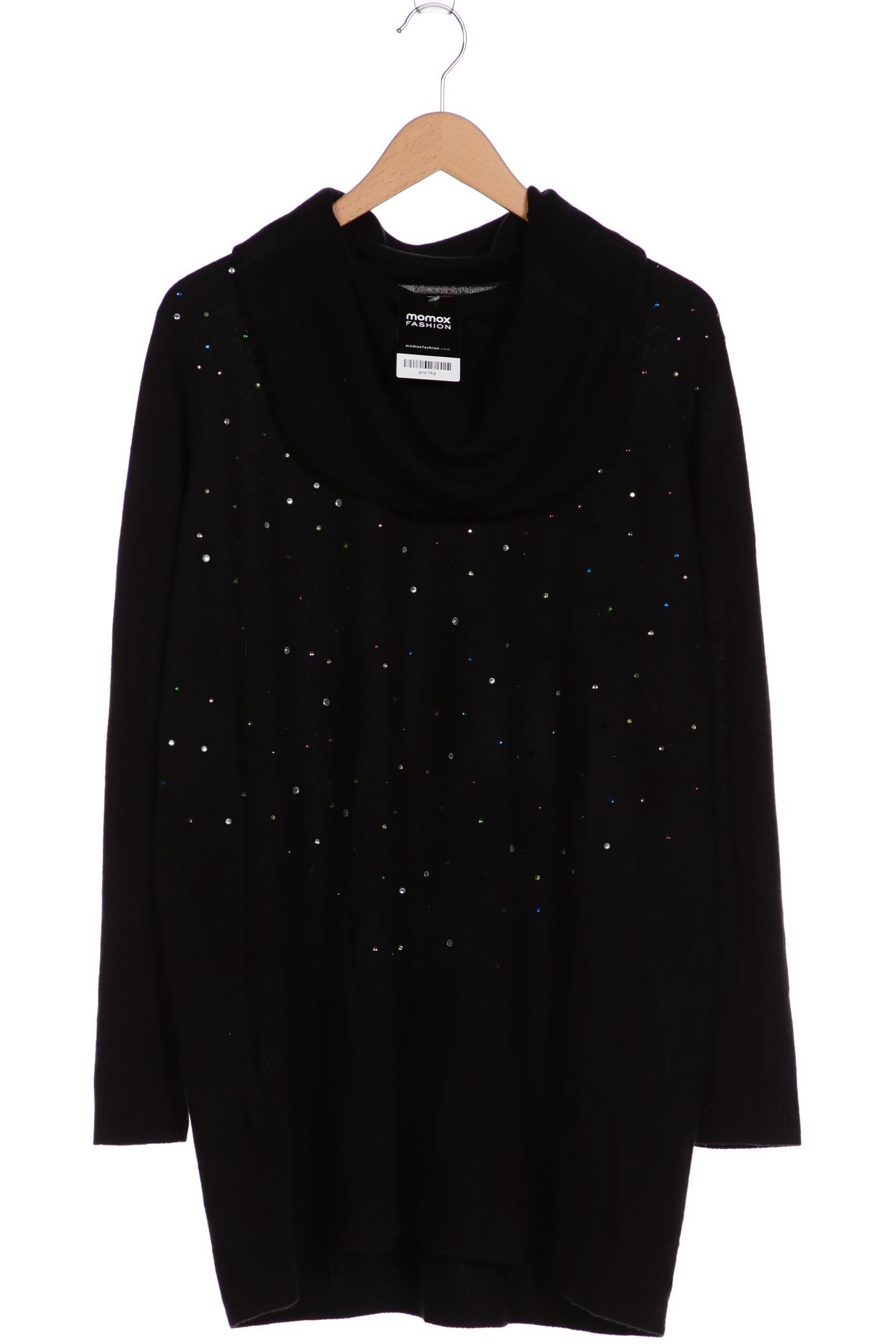 

sheego Damen Pullover, schwarz