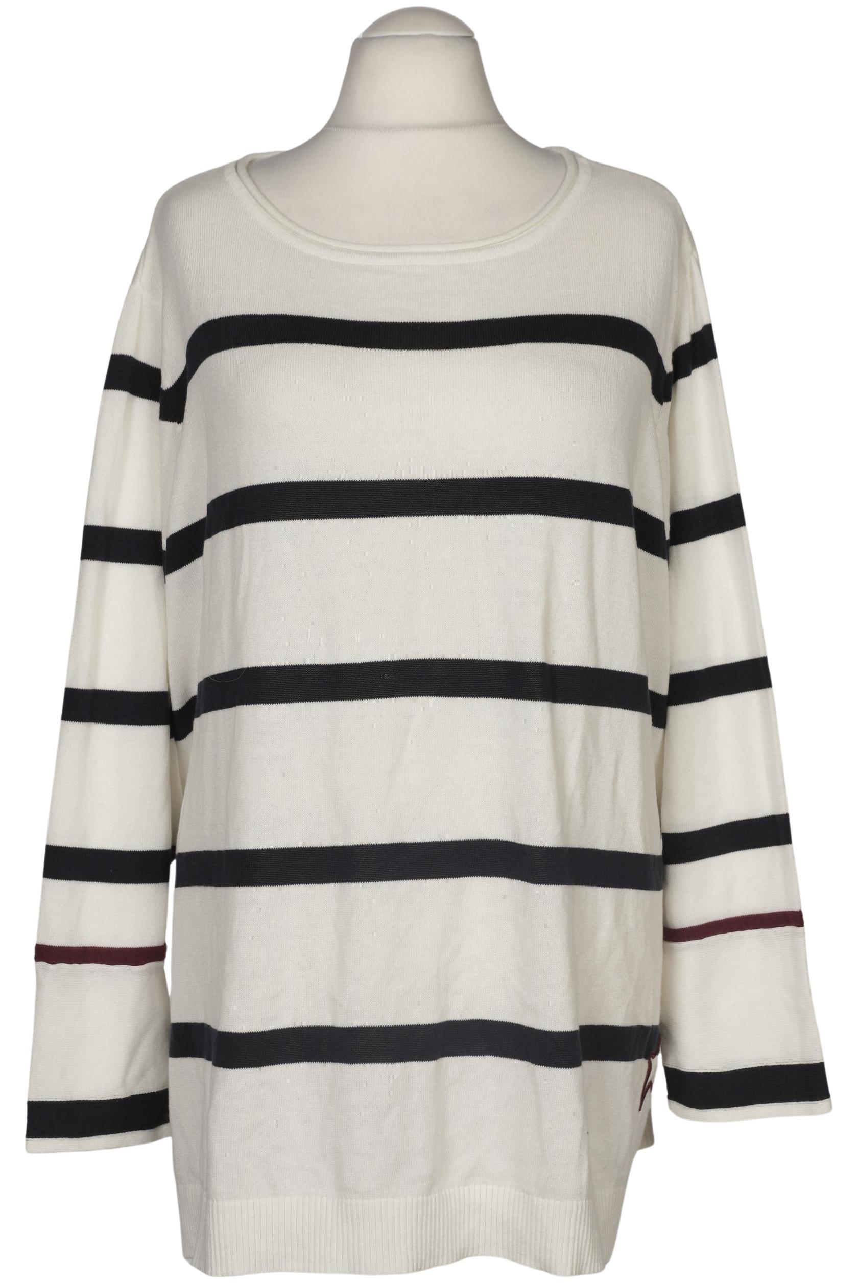 

sheego Damen Pullover, weiß, Gr. 56