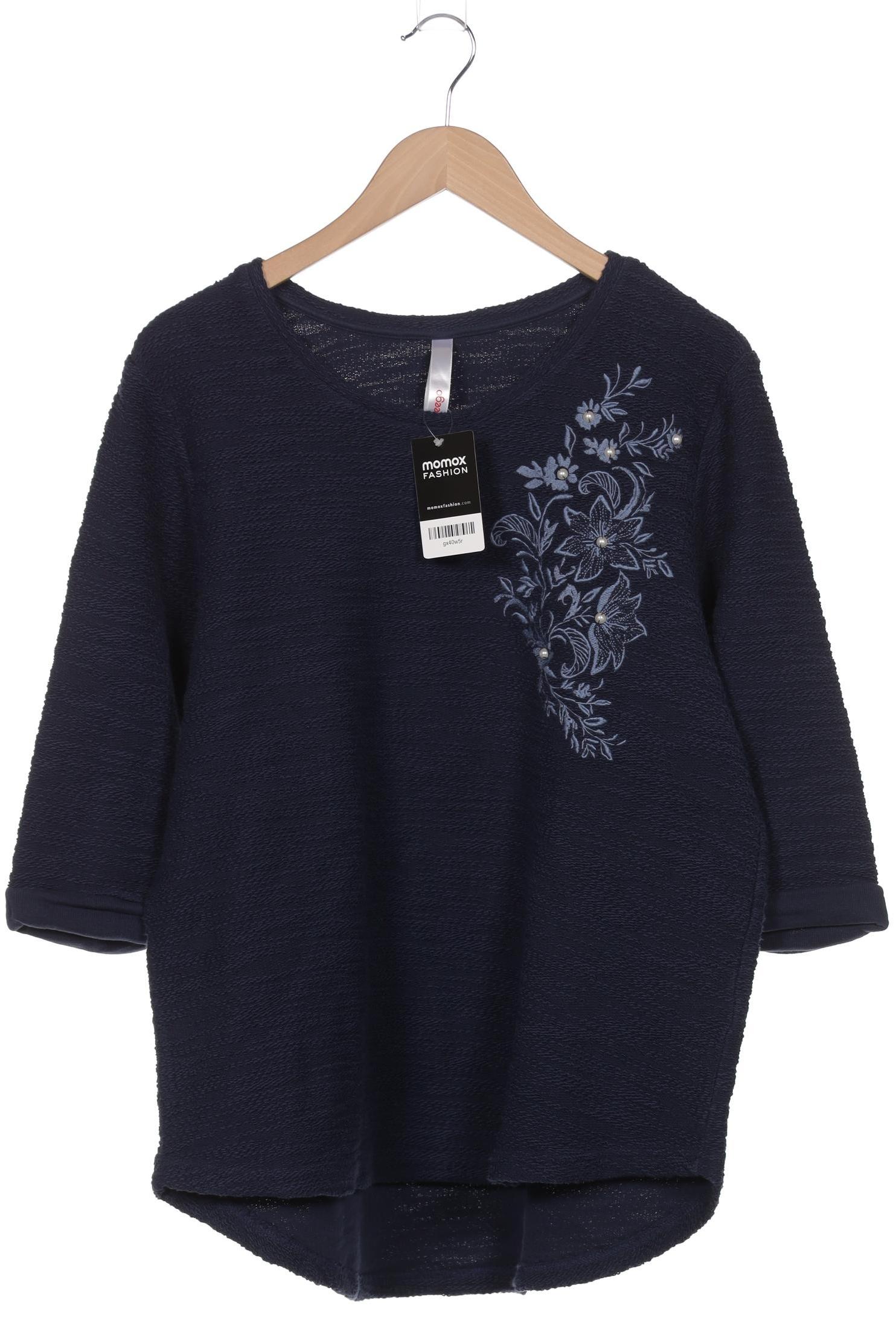 

sheego Damen Pullover, marineblau, Gr. 44
