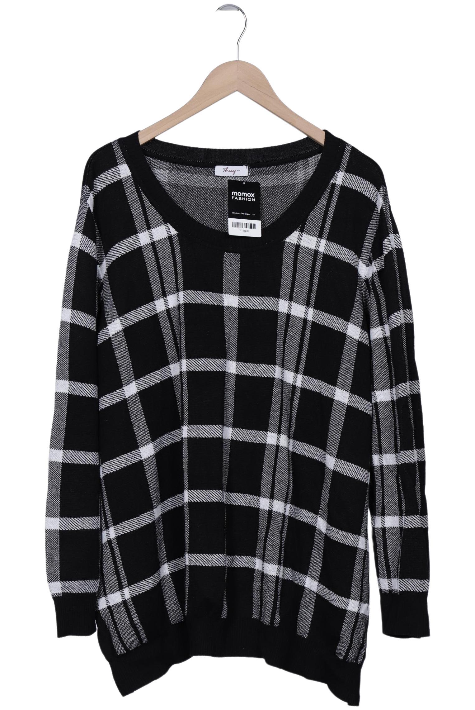 

sheego Damen Pullover, schwarz, Gr. 52
