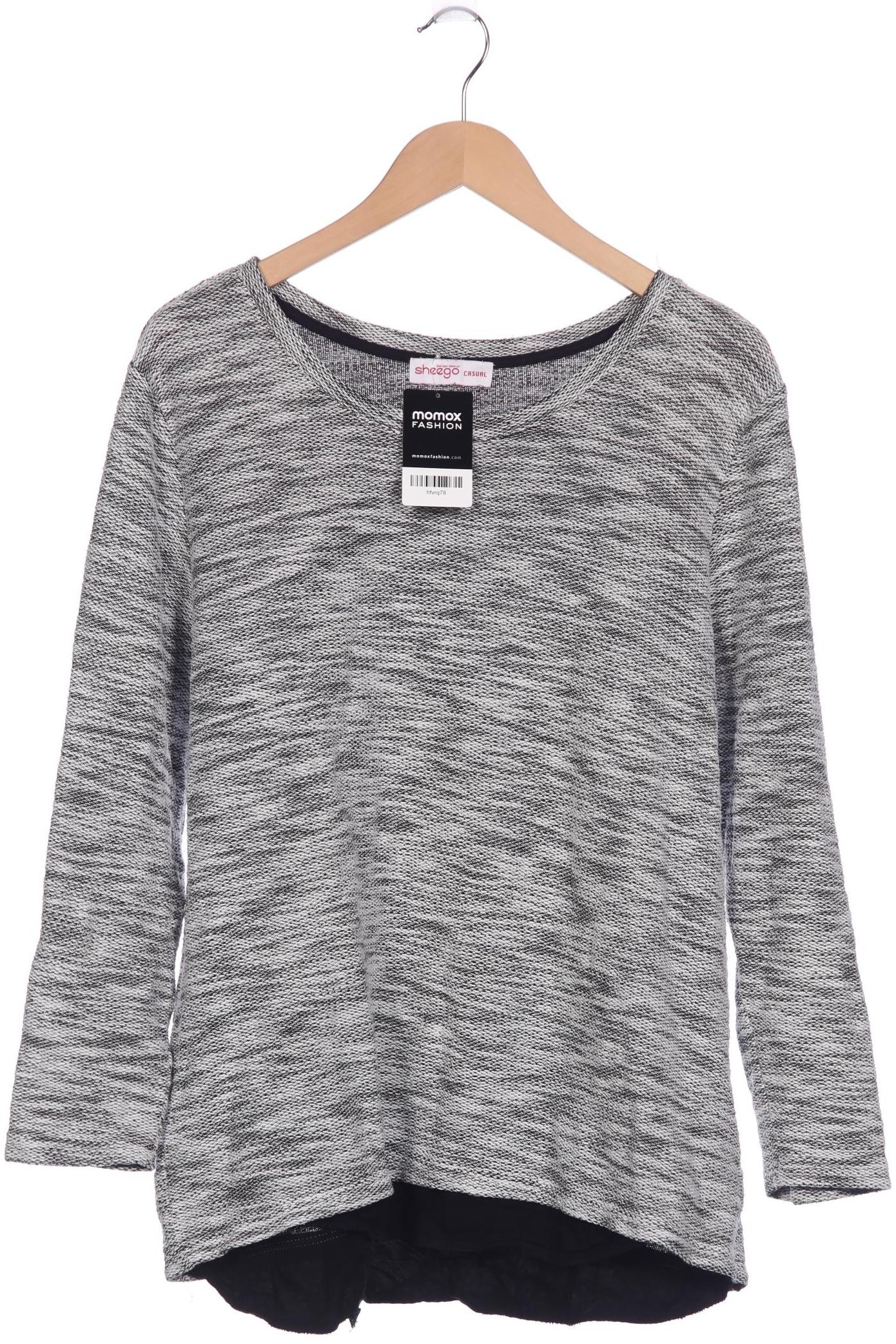 

sheego Damen Pullover, grau, Gr. 44