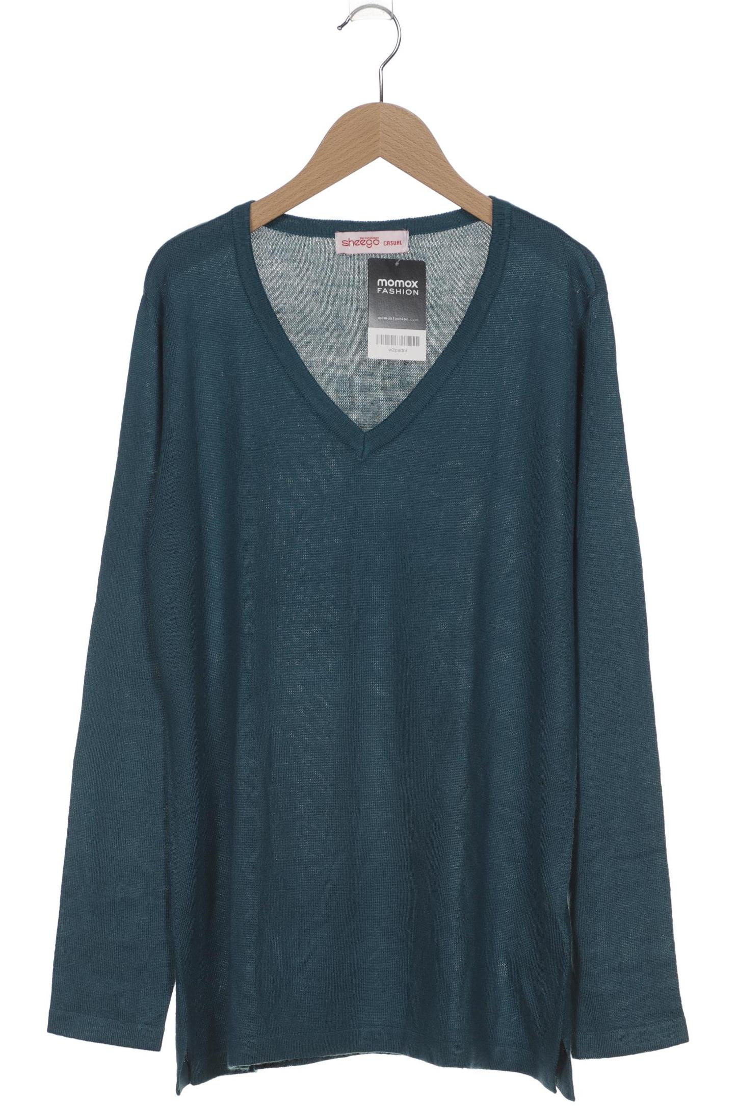 

sheego Damen Pullover, blau, Gr. 40
