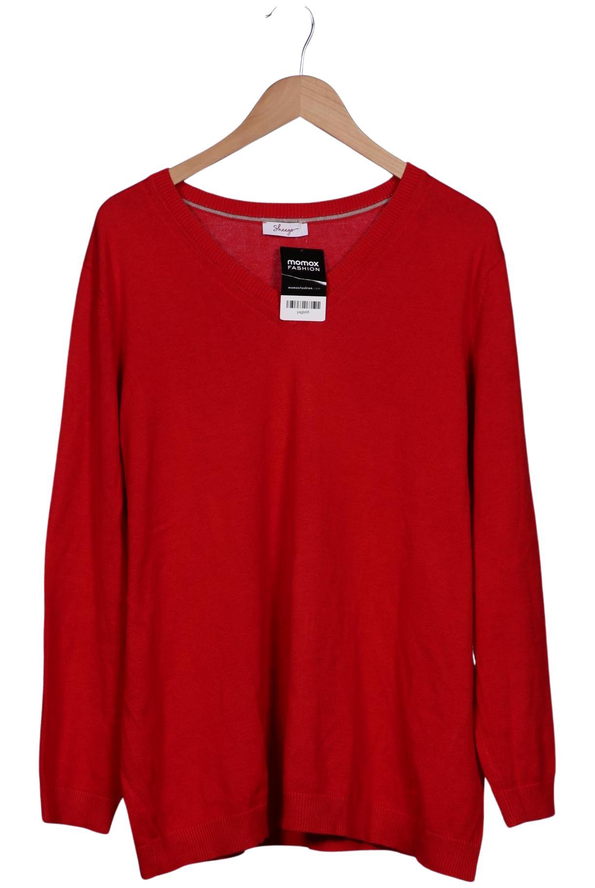 

sheego Damen Pullover, rot, Gr. 48