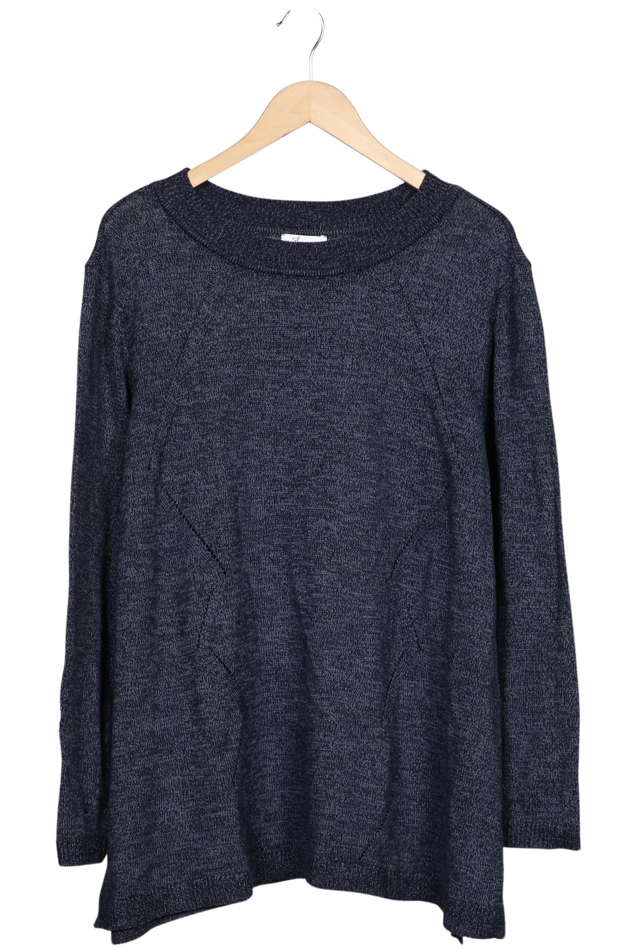 

sheego Damen Pullover, marineblau, Gr. 48