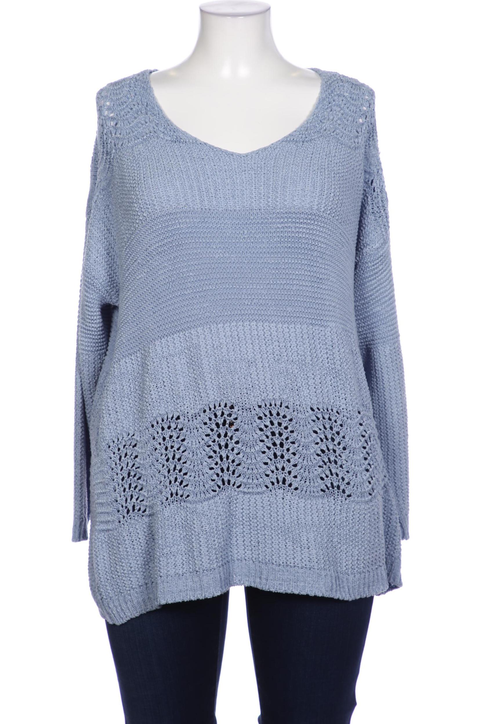 

sheego Damen Pullover, hellblau