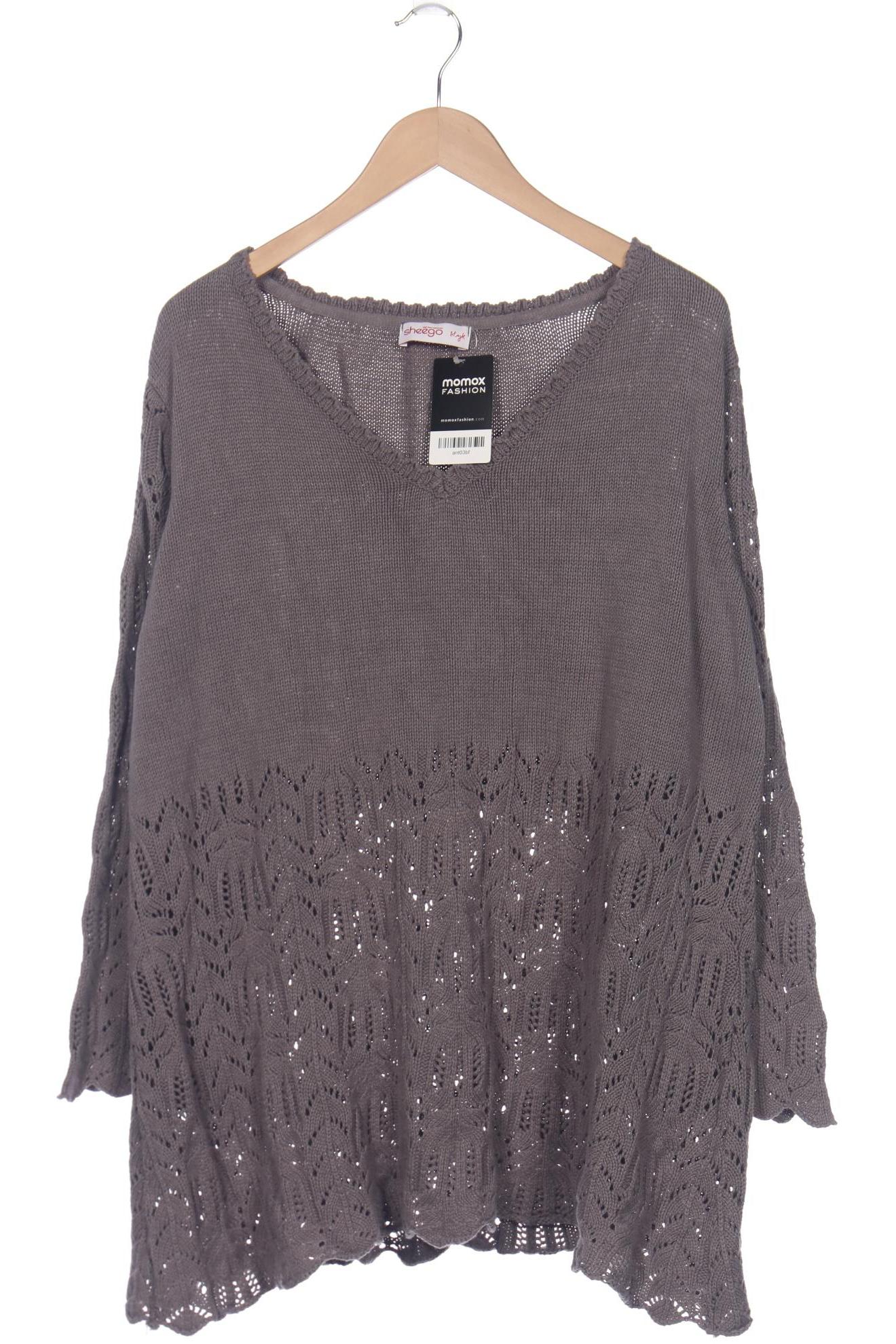 

sheego Damen Pullover, grau, Gr. 46