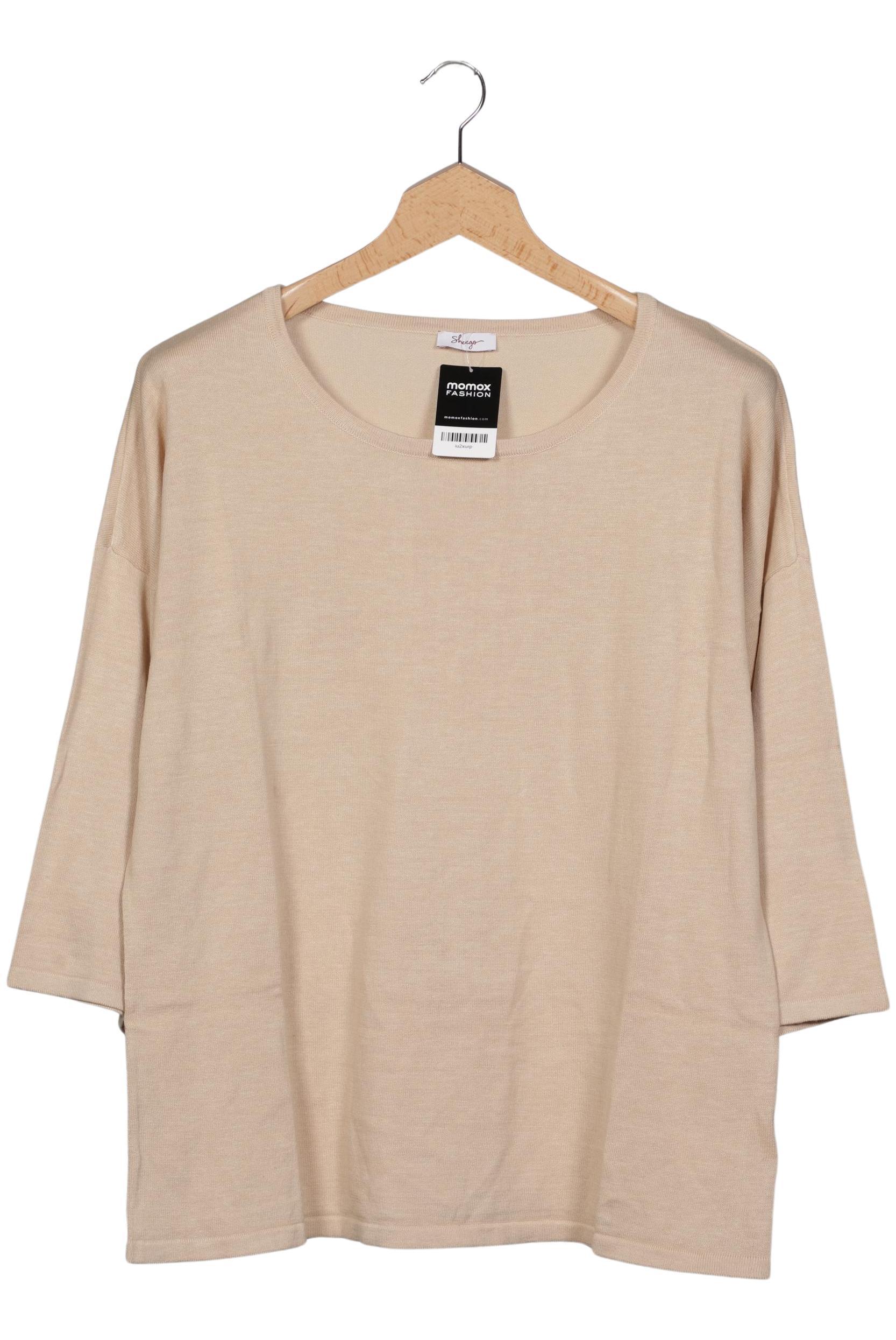 

sheego Damen Pullover, beige, Gr. 48