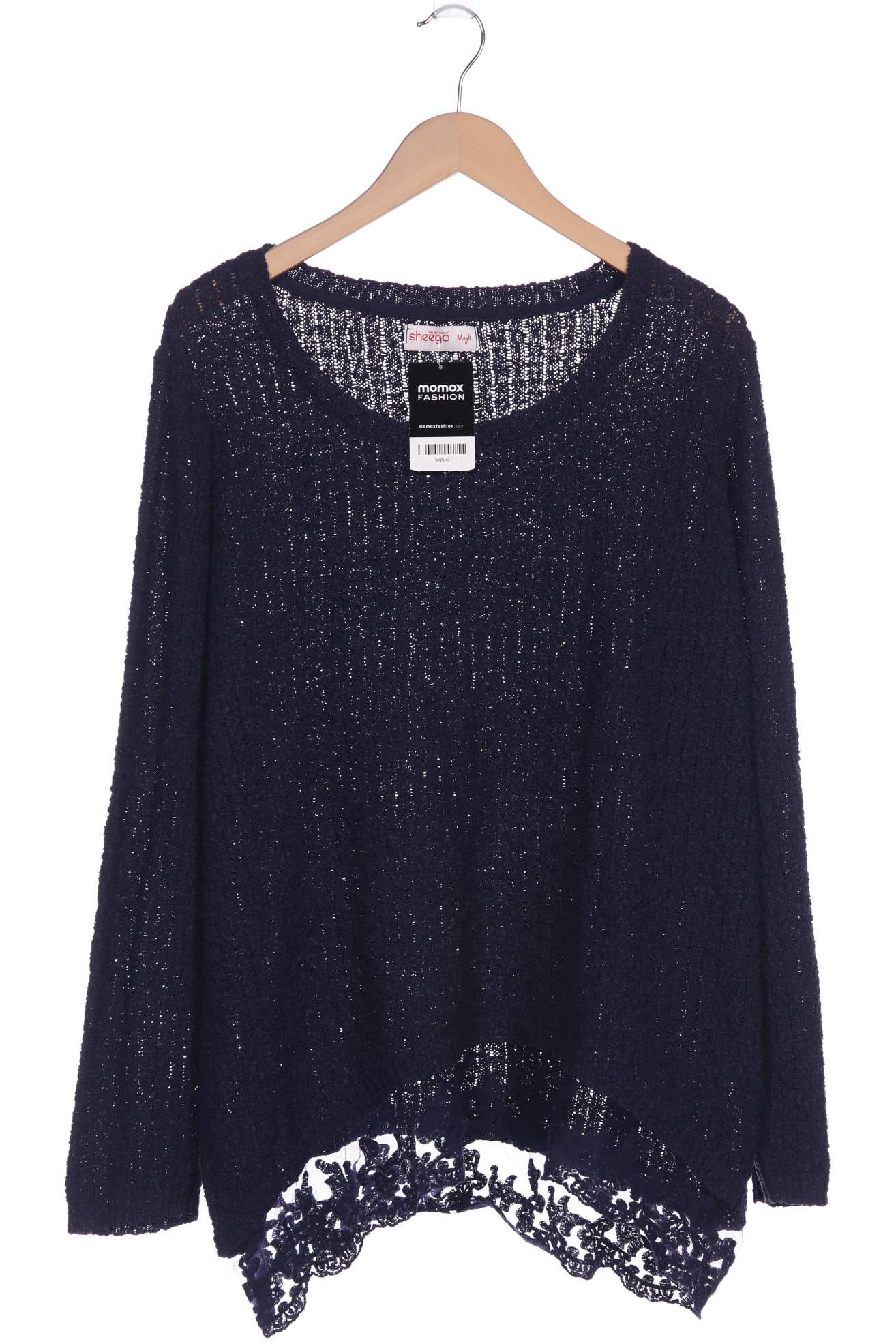 

sheego Damen Pullover, marineblau, Gr. 48
