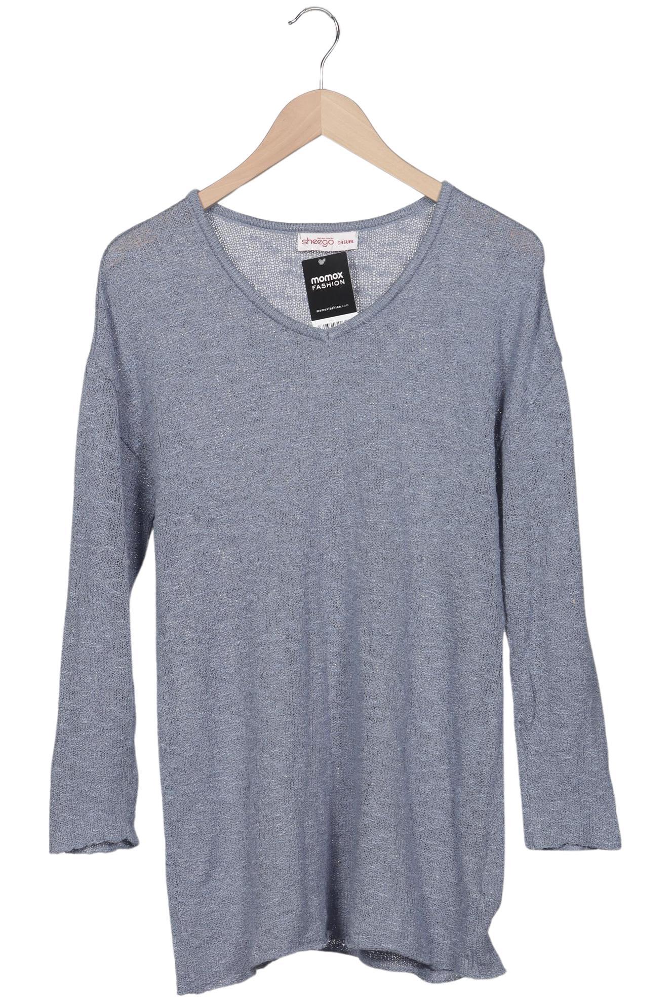 

sheego Damen Pullover, hellblau, Gr. 40