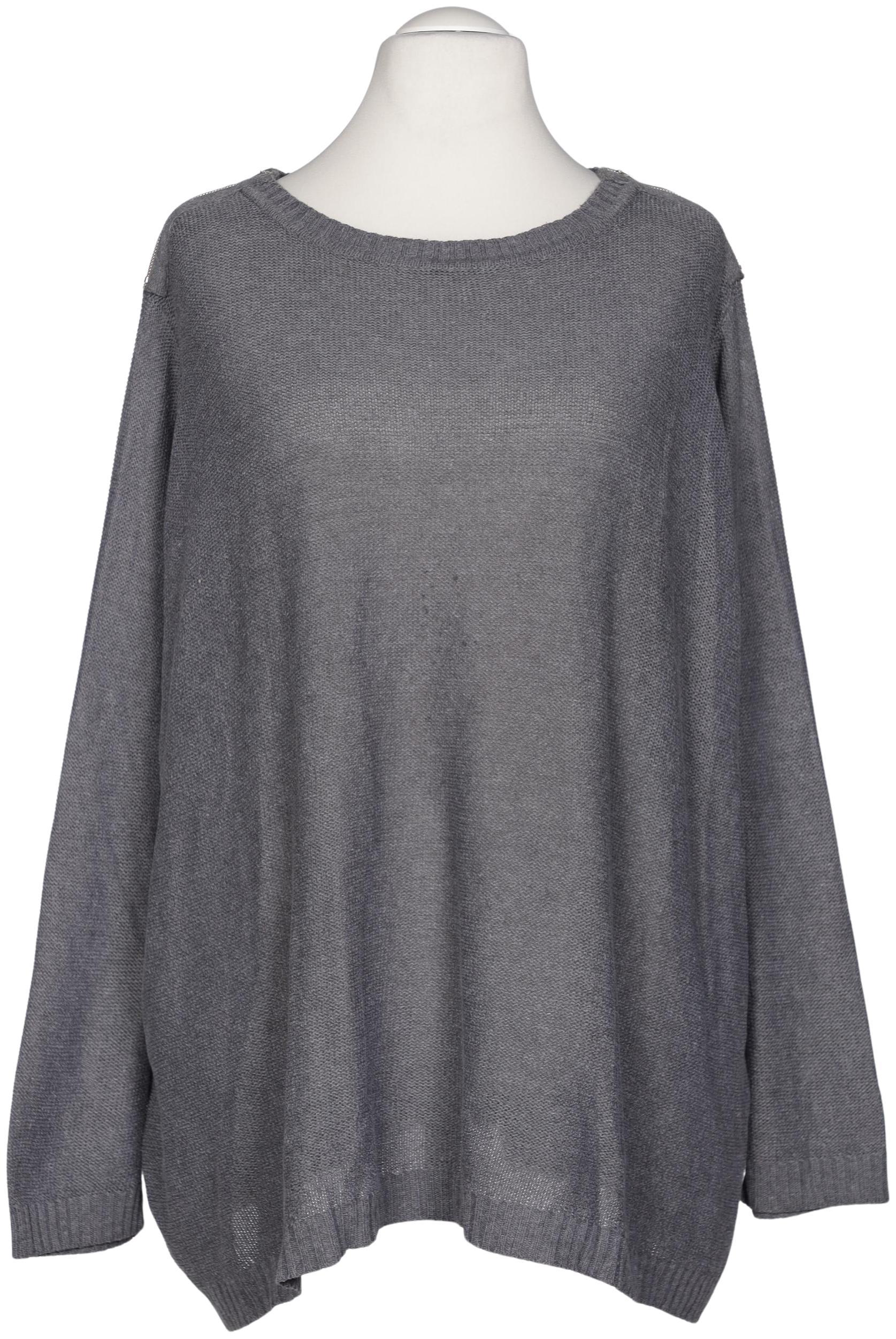 

sheego Damen Pullover, grau, Gr. 56