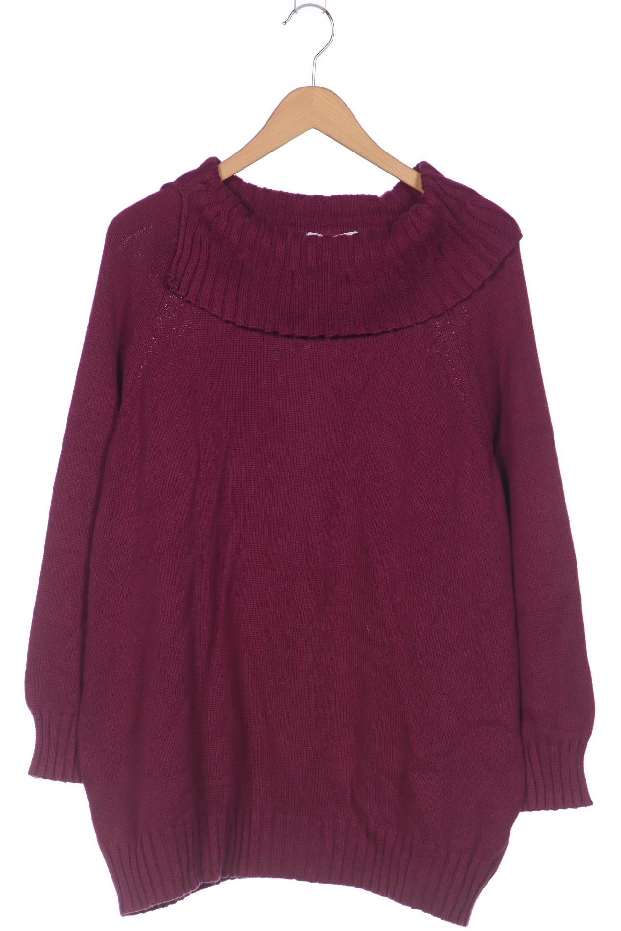 

sheego Damen Pullover, bordeaux, Gr. 52