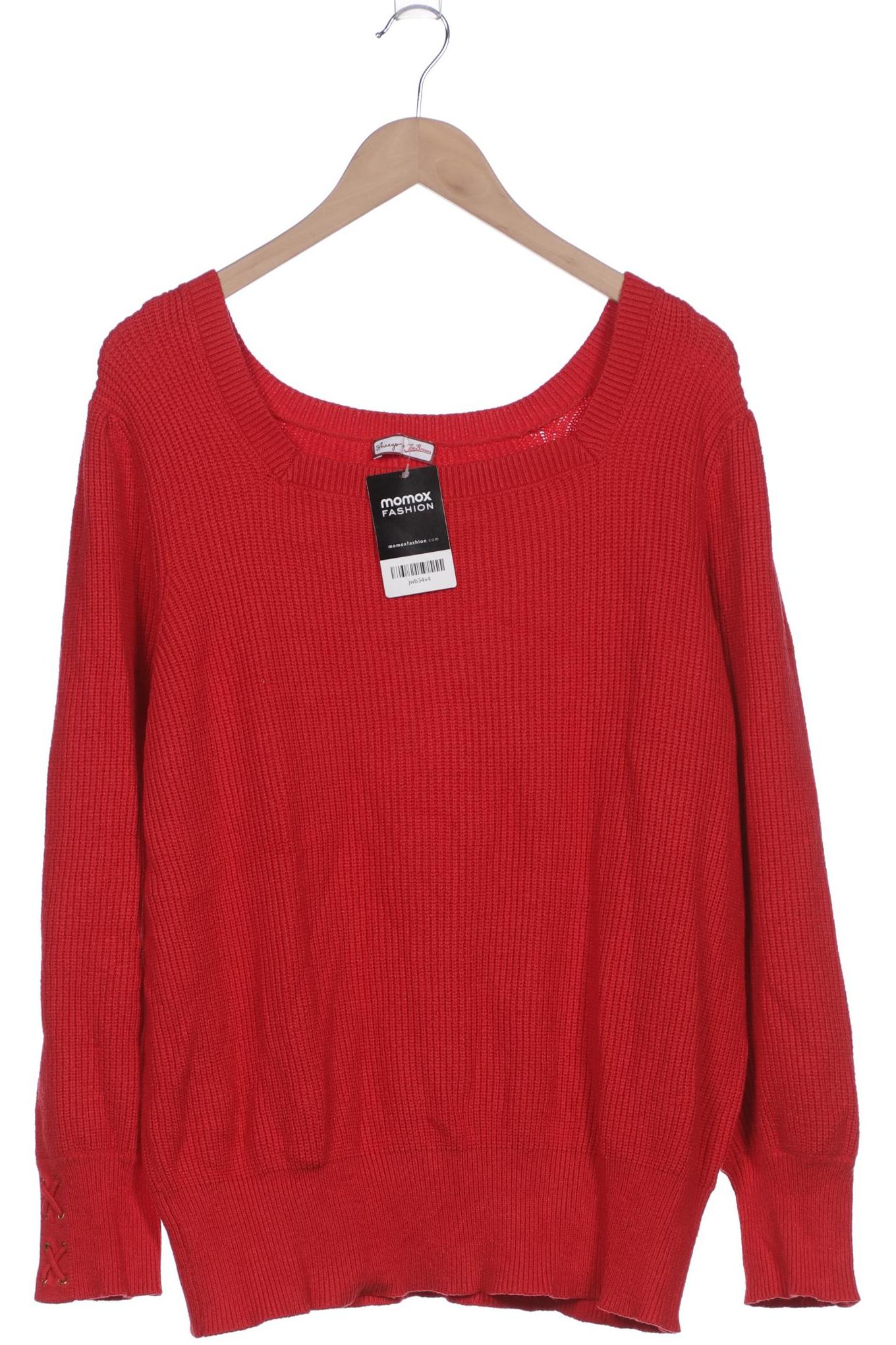 

sheego Damen Pullover, rot, Gr. 48