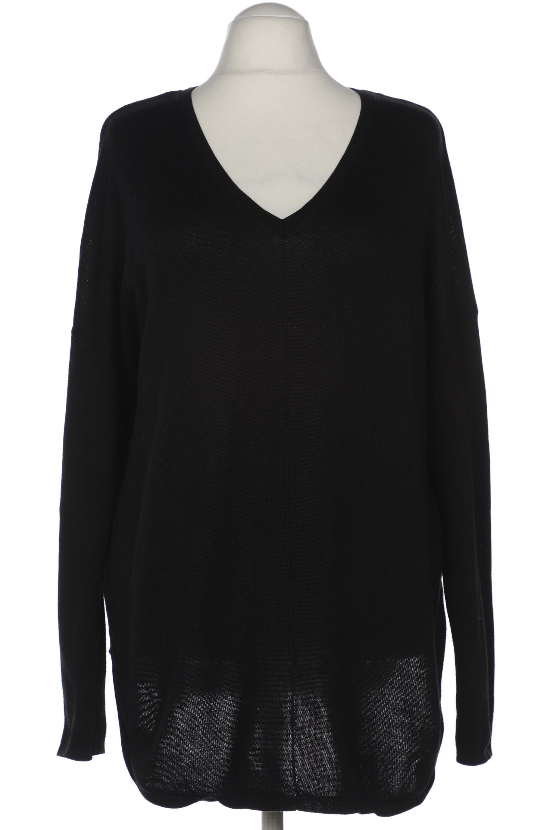 

sheego Damen Pullover, schwarz, Gr. 52