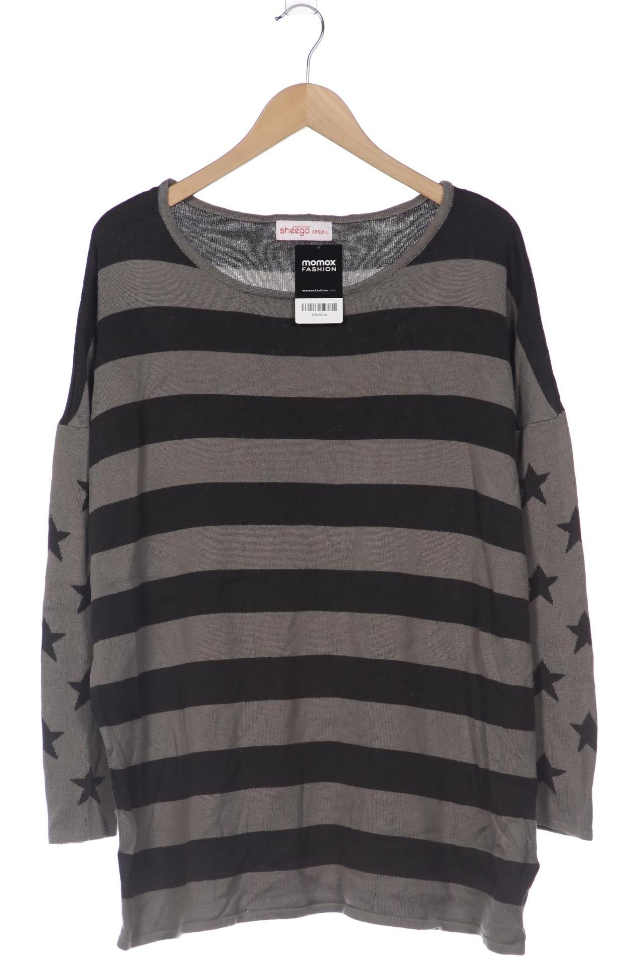 

sheego Damen Pullover, grau, Gr. 48