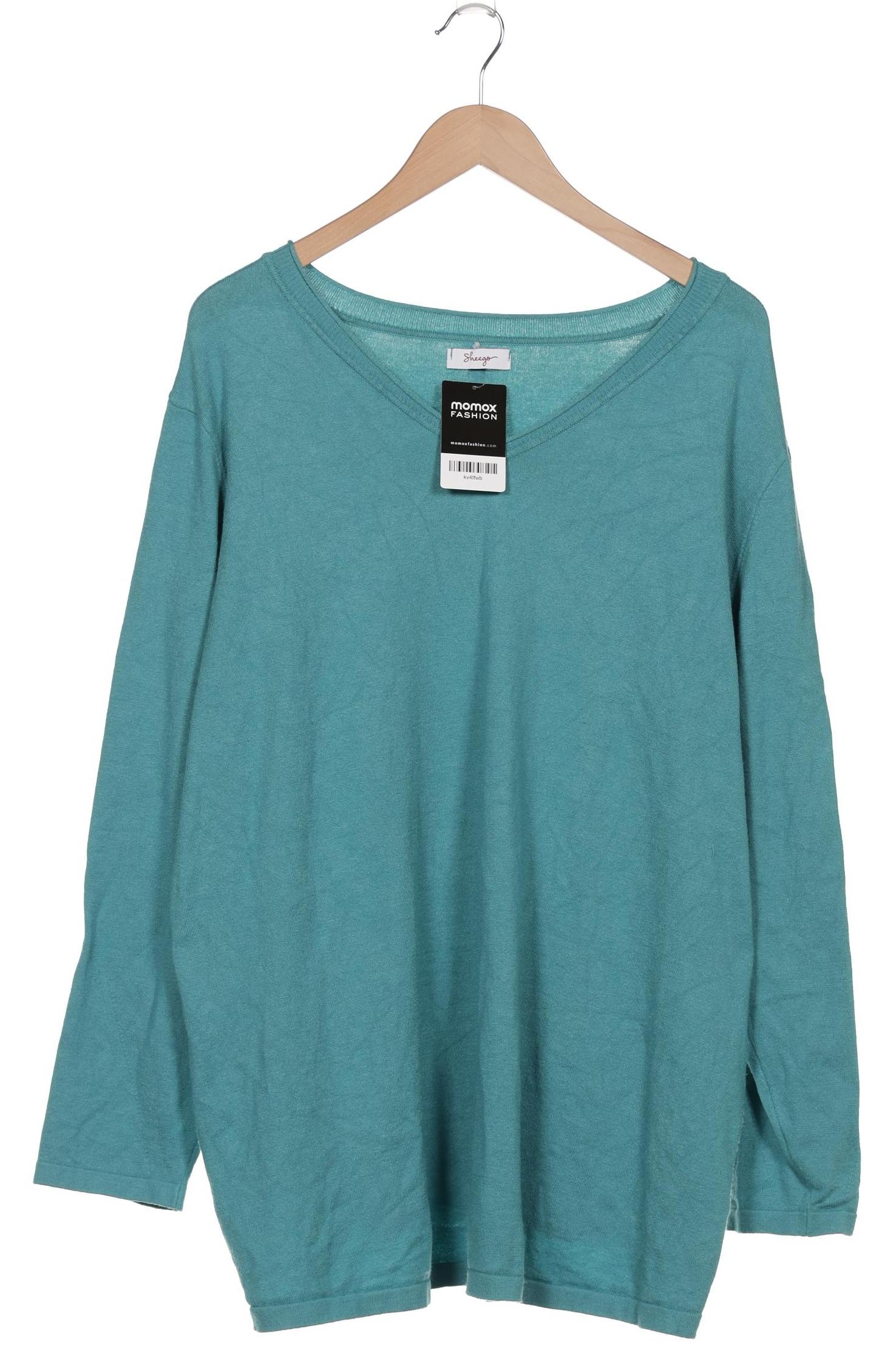 

sheego Damen Pullover, türkis, Gr. 52