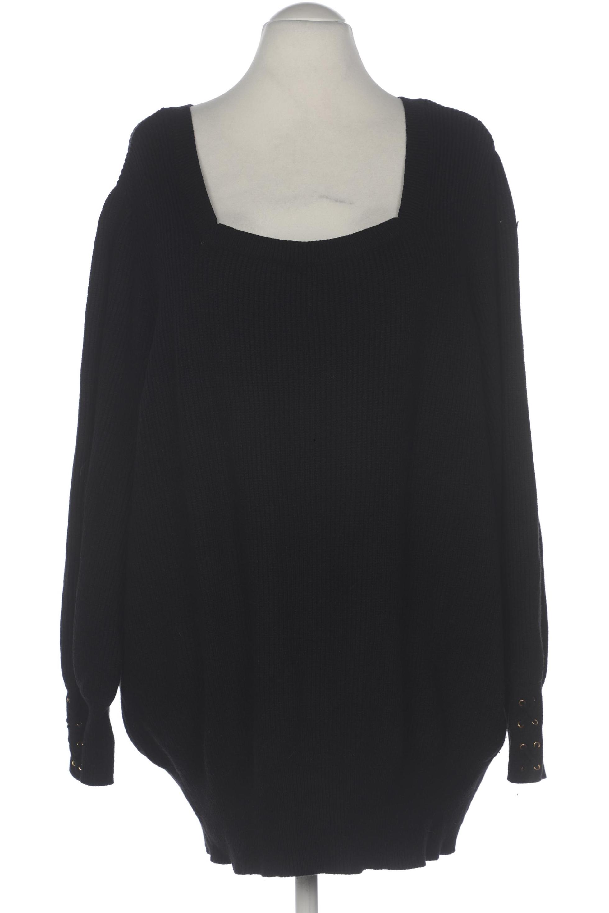 

sheego Damen Pullover, schwarz, Gr. 56