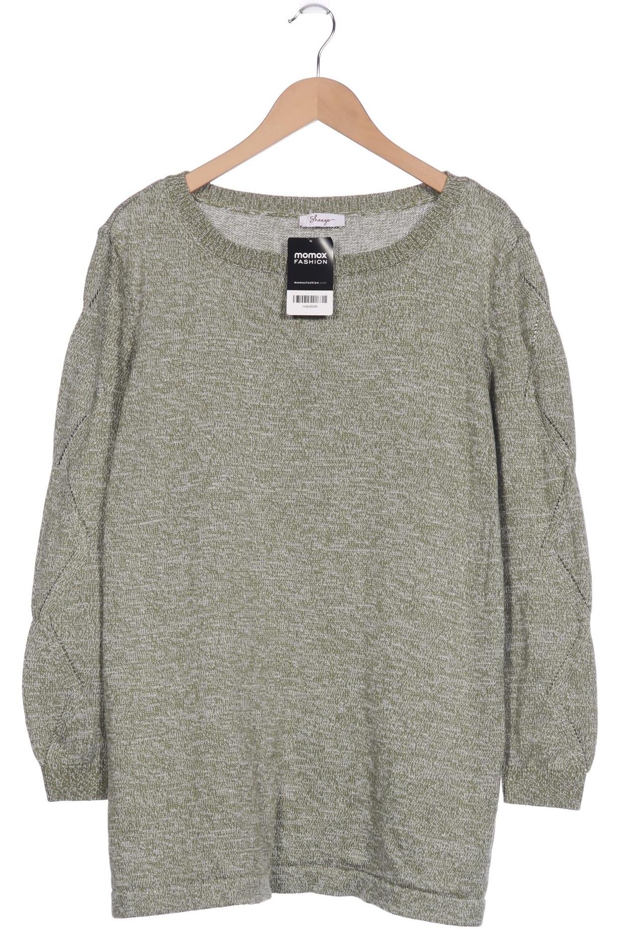 

sheego Damen Pullover, grün, Gr. 52