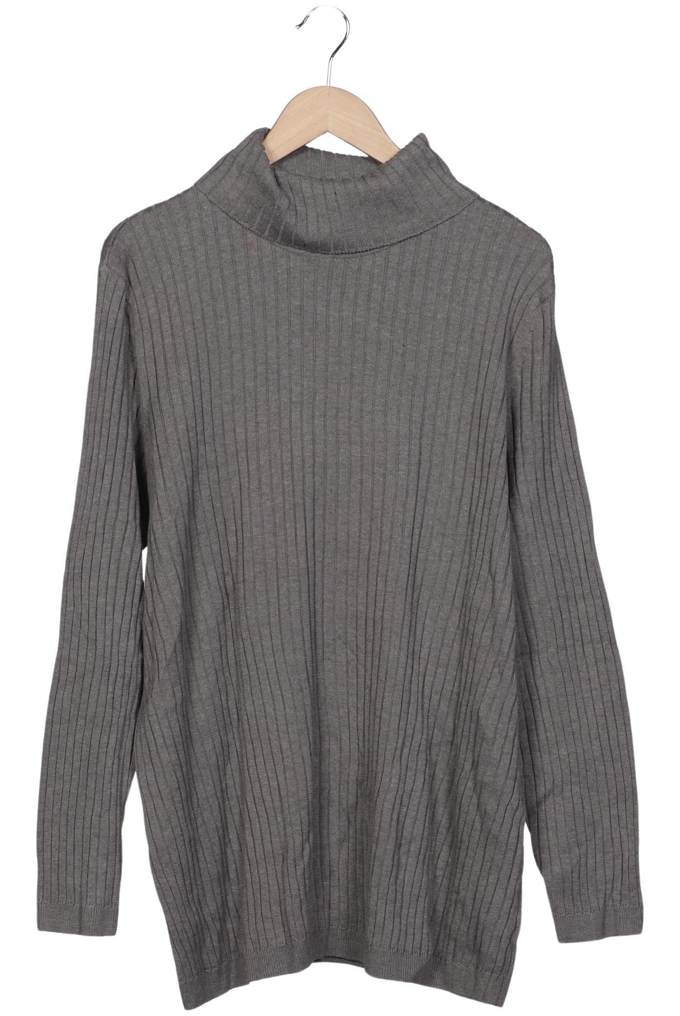 

sheego Damen Pullover, grau, Gr. 52