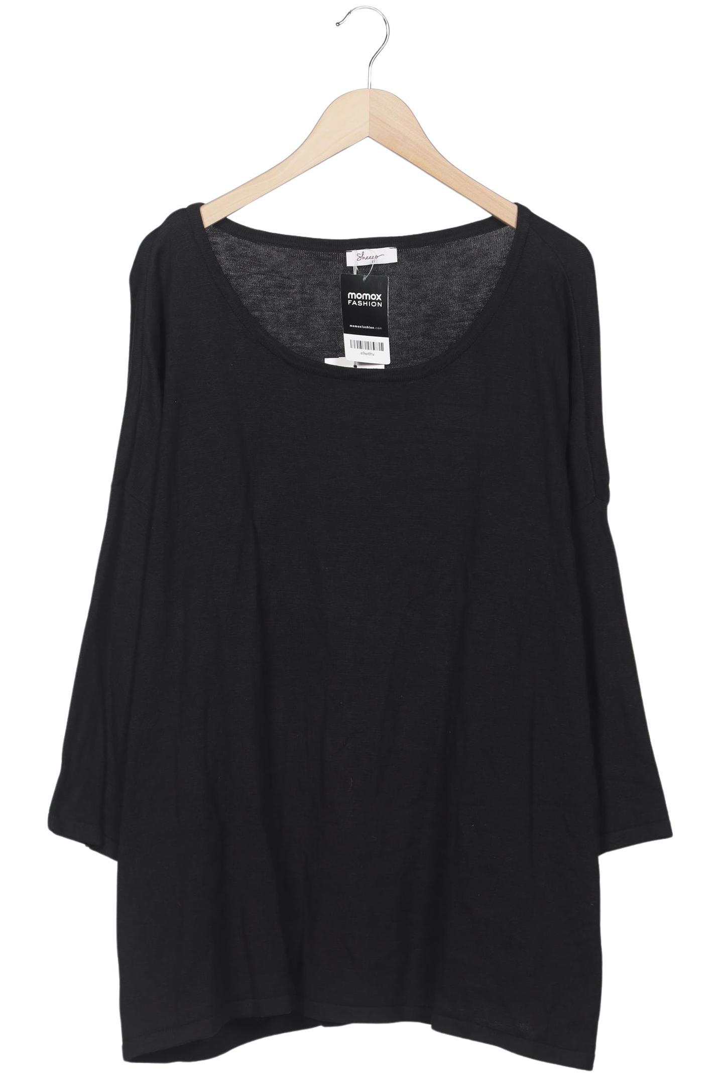 

sheego Damen Pullover, schwarz, Gr. 52