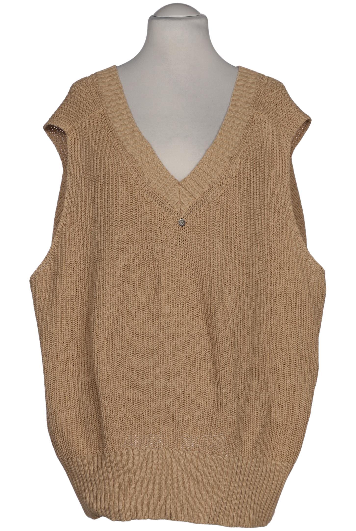 

sheego Damen Pullover, beige, Gr. 56