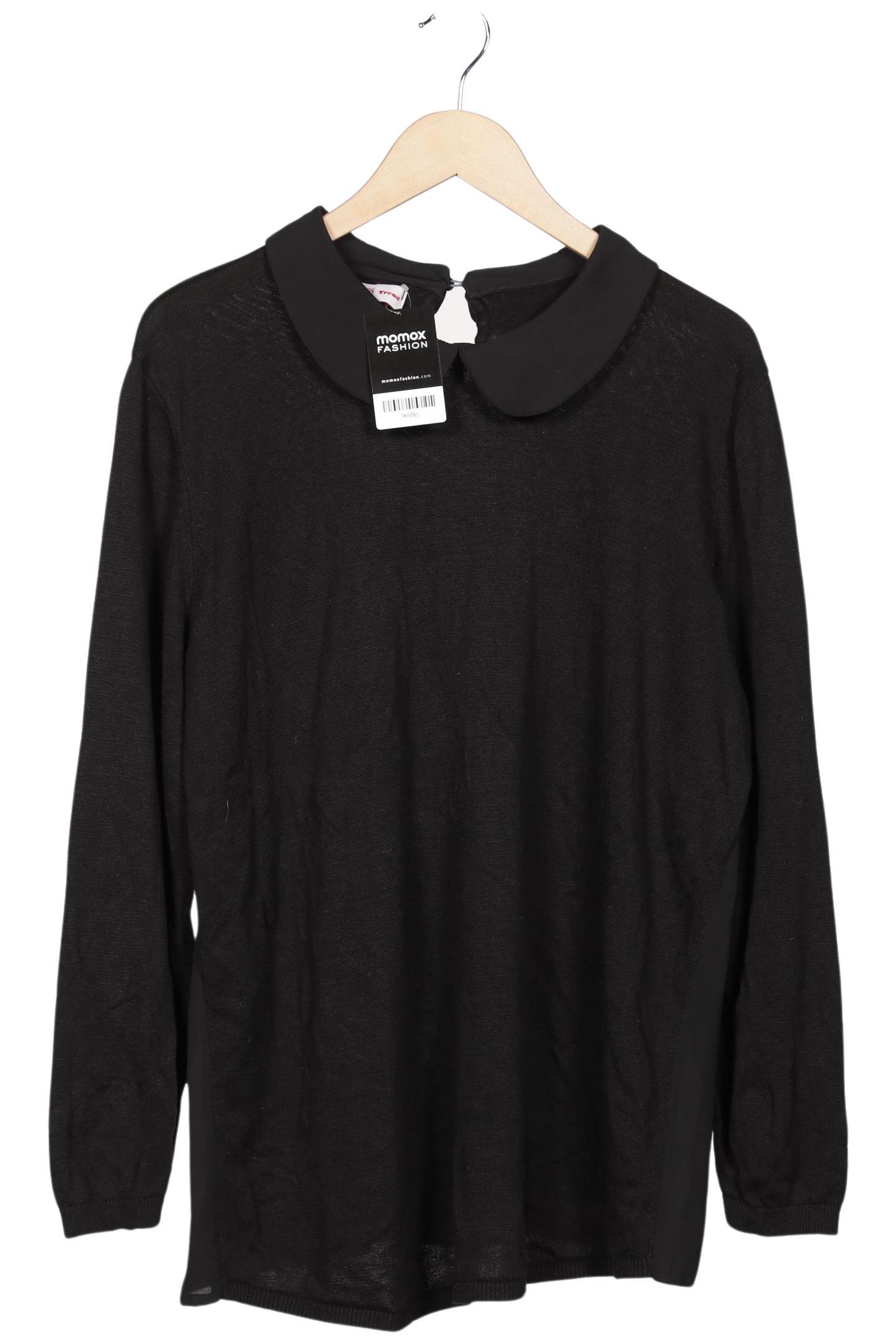 

sheego Damen Pullover, schwarz, Gr. 48