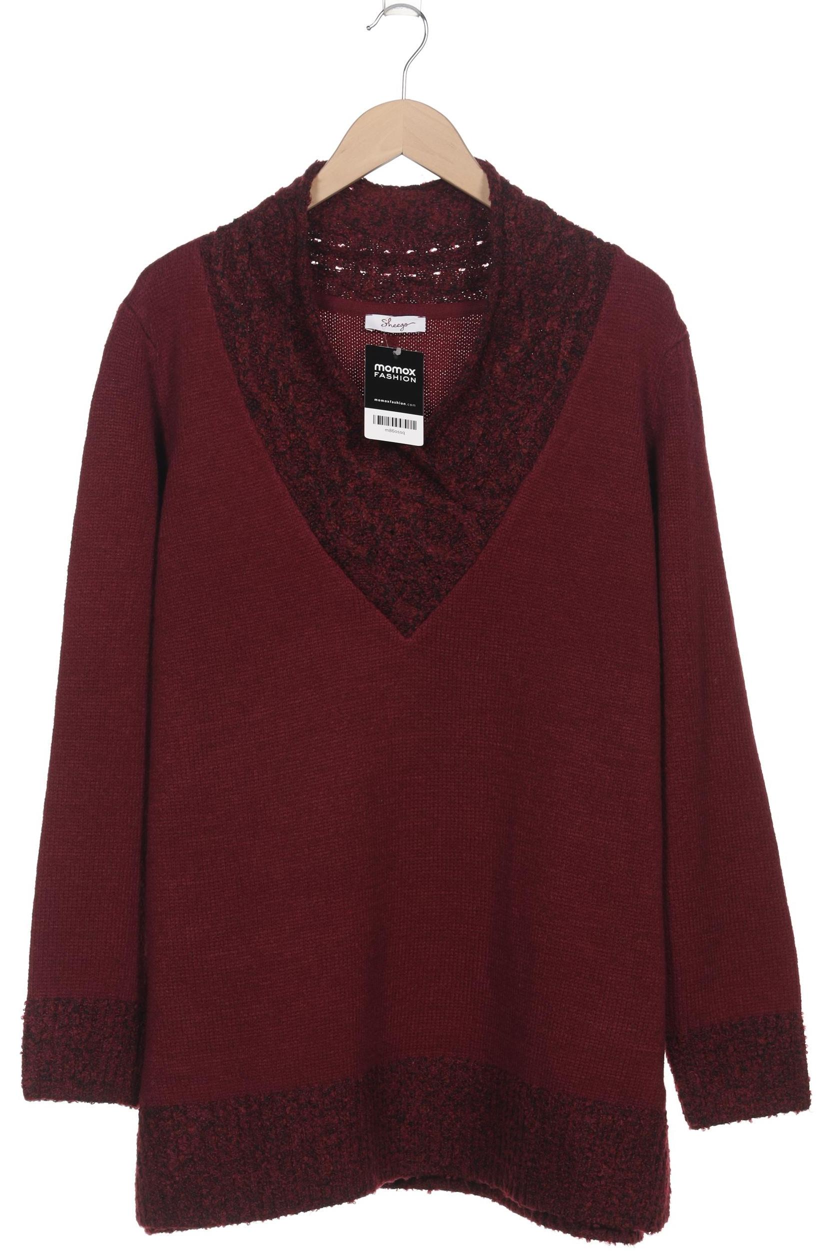 

sheego Damen Pullover, bordeaux, Gr. 48