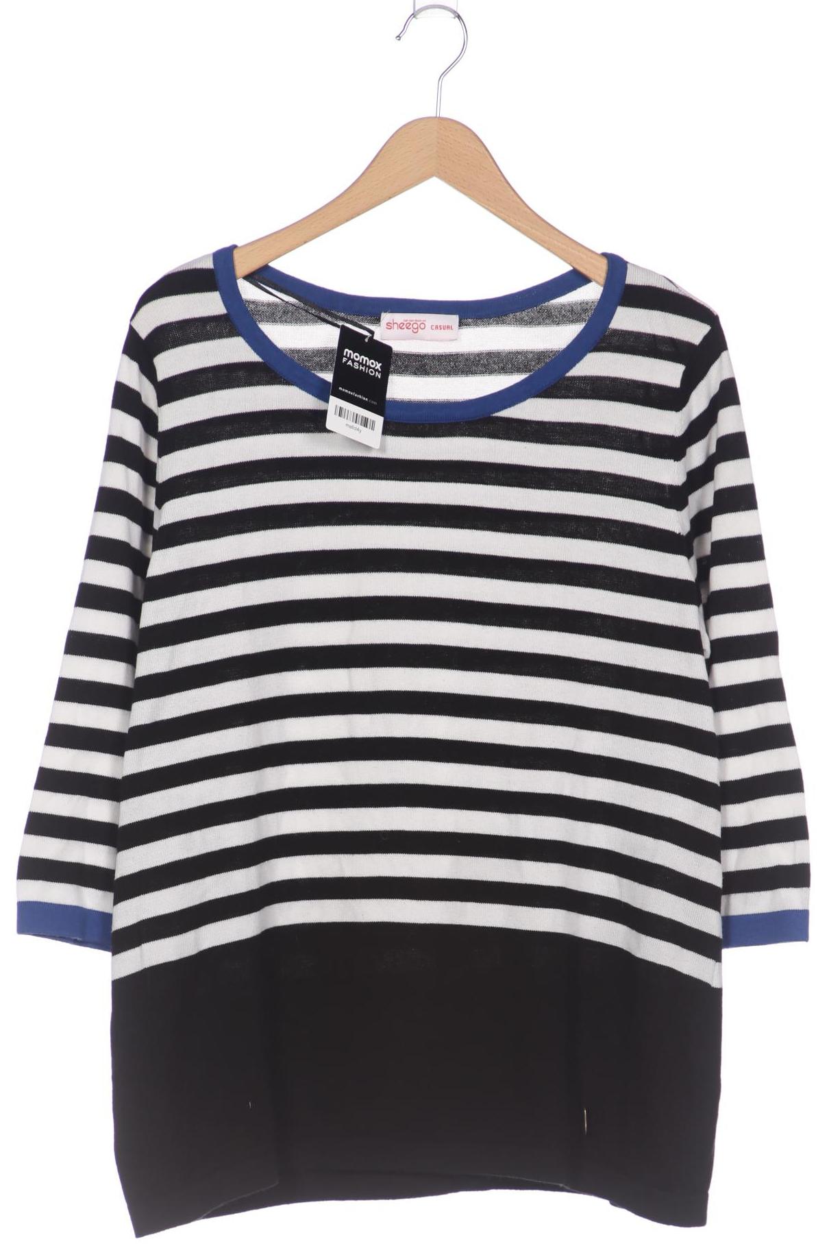 

sheego Damen Pullover, schwarz, Gr. 44