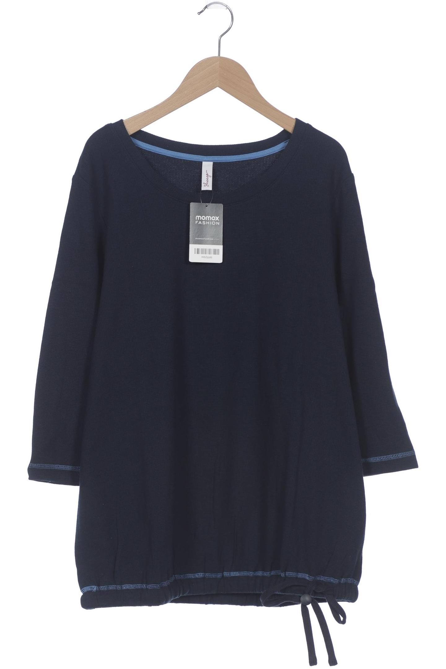 

sheego Damen Pullover, marineblau, Gr. 40
