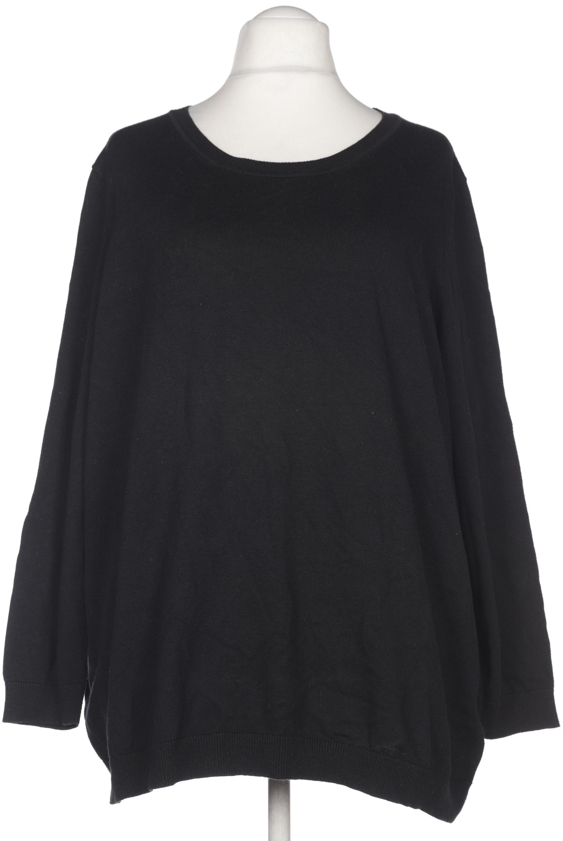 

sheego Damen Pullover, schwarz