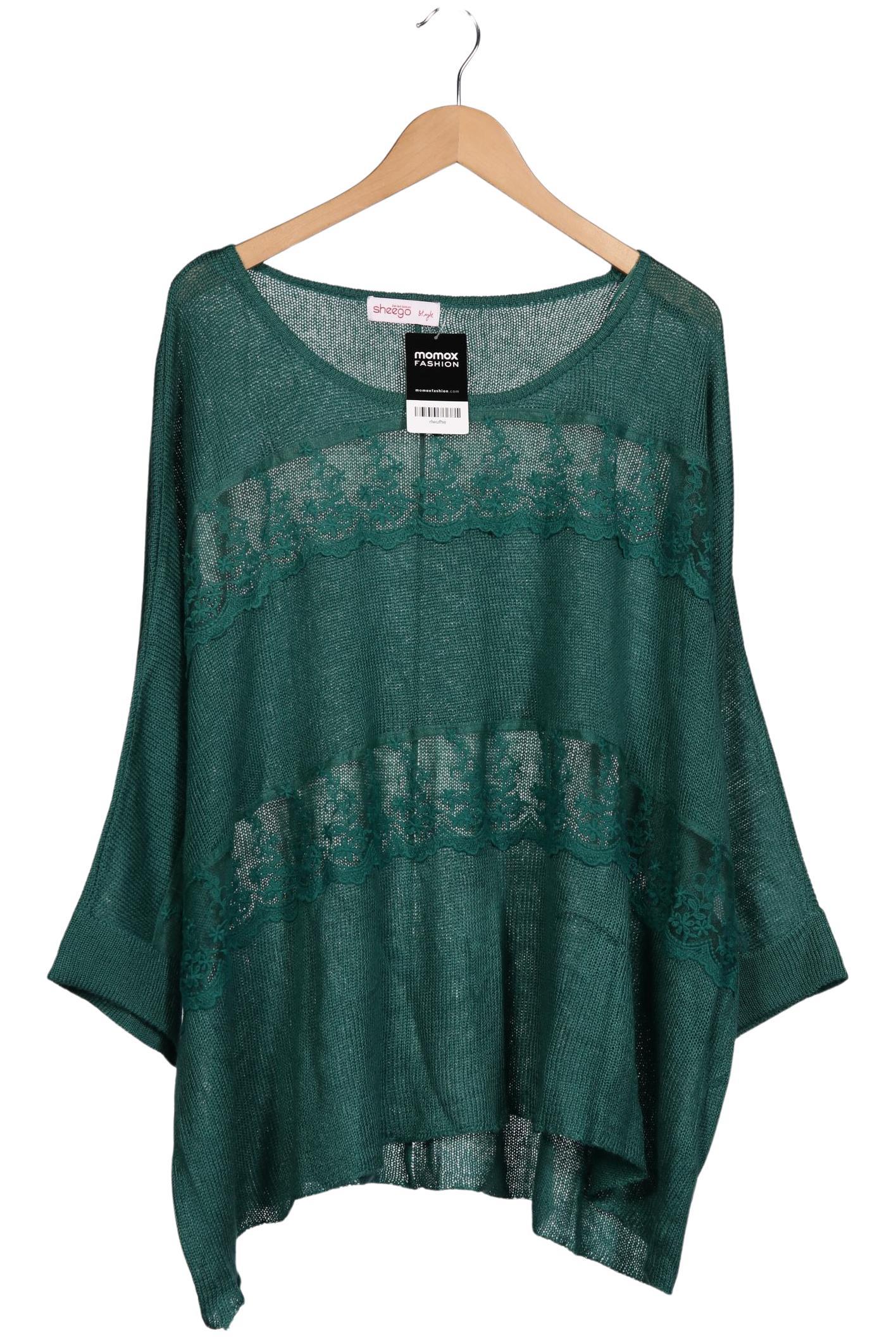 

sheego Damen Pullover, grün, Gr. 48