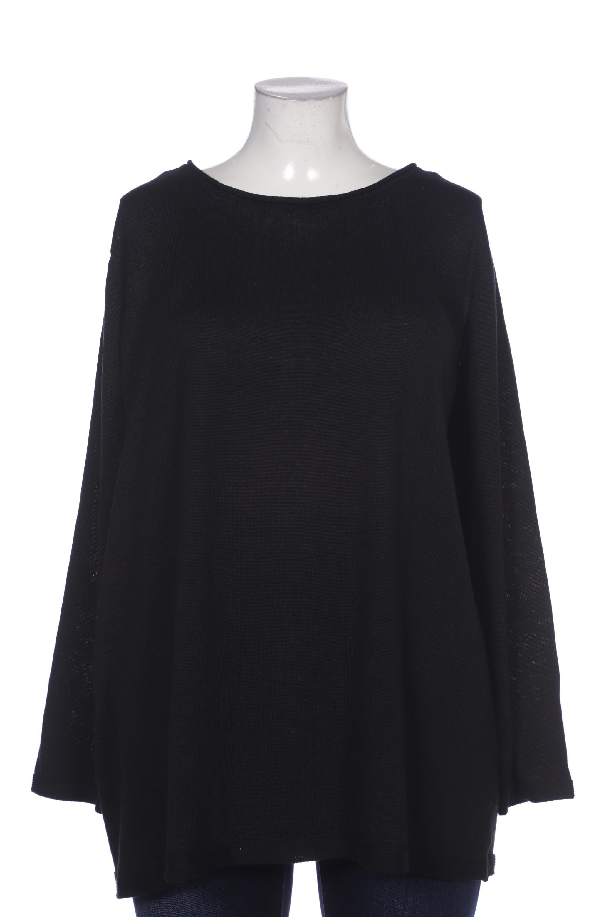 

sheego Damen Pullover, schwarz, Gr. 52
